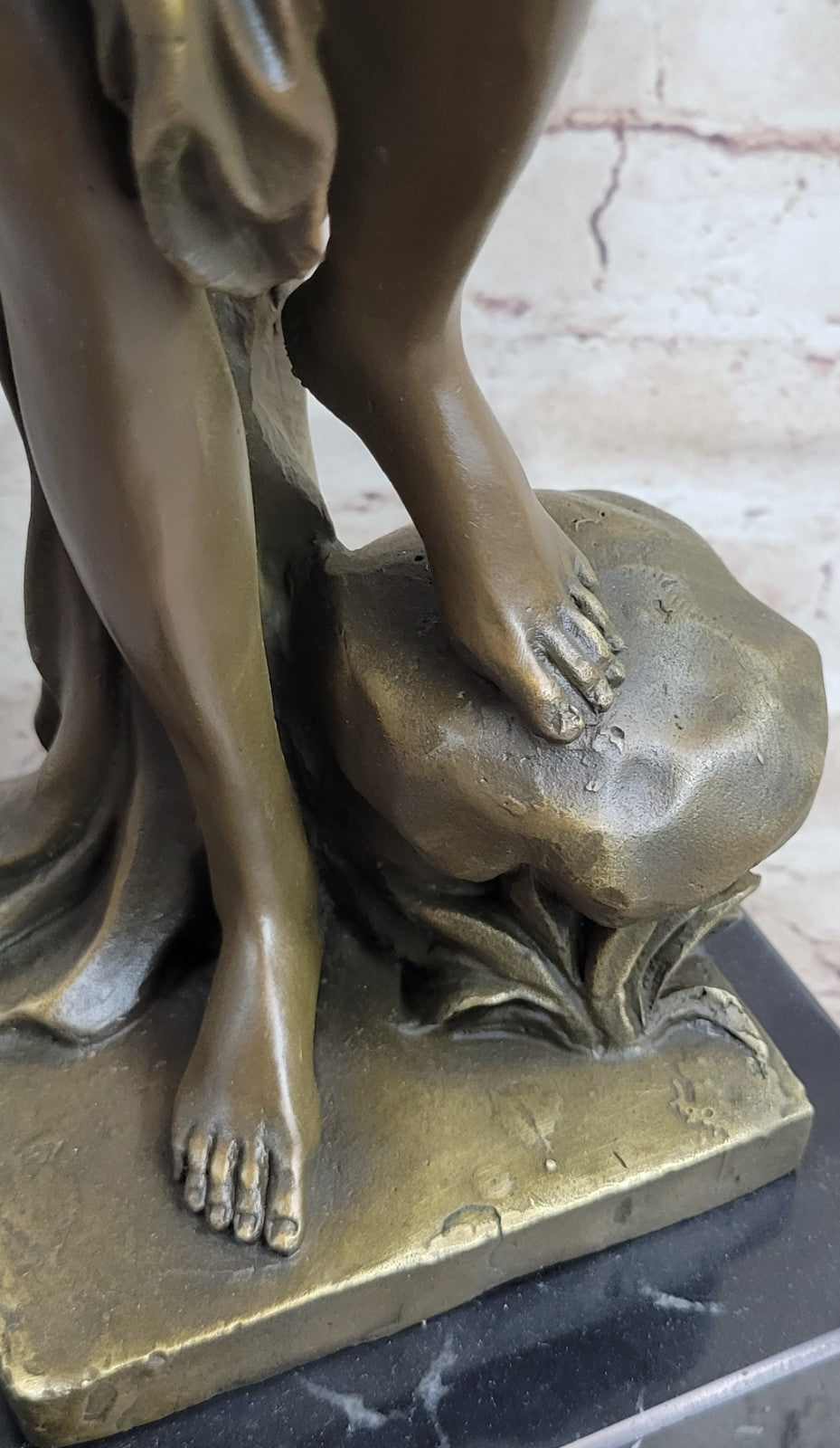 Handcrafted bronze sculpture SALE Origina Signed Woman Sexy Youthful Nude