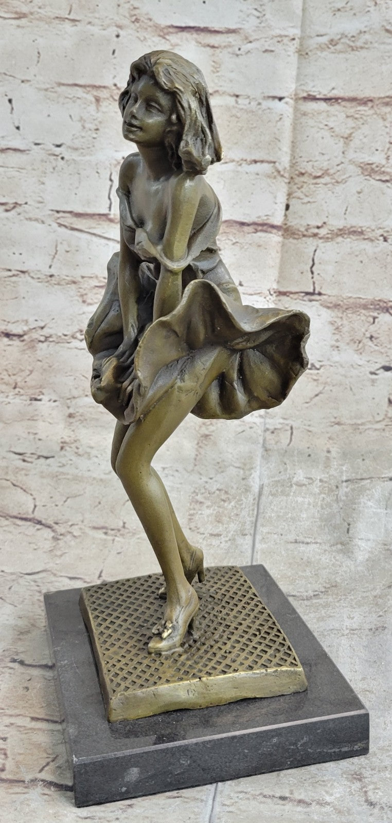 Collector Edition Famous Marylin Monroe Handcrafted by Lost Wax Method Bronze