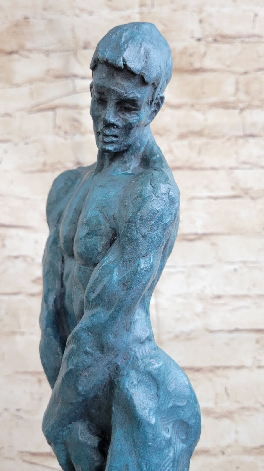 Bronze Sculpture Nude Male by French Artist Rodin Hot Cast Museum Quality Work