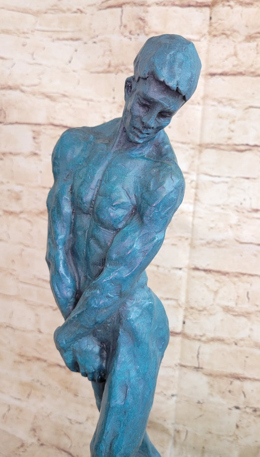 Bronze Sculpture Nude Male by French Artist Rodin Hot Cast Museum Quality Work