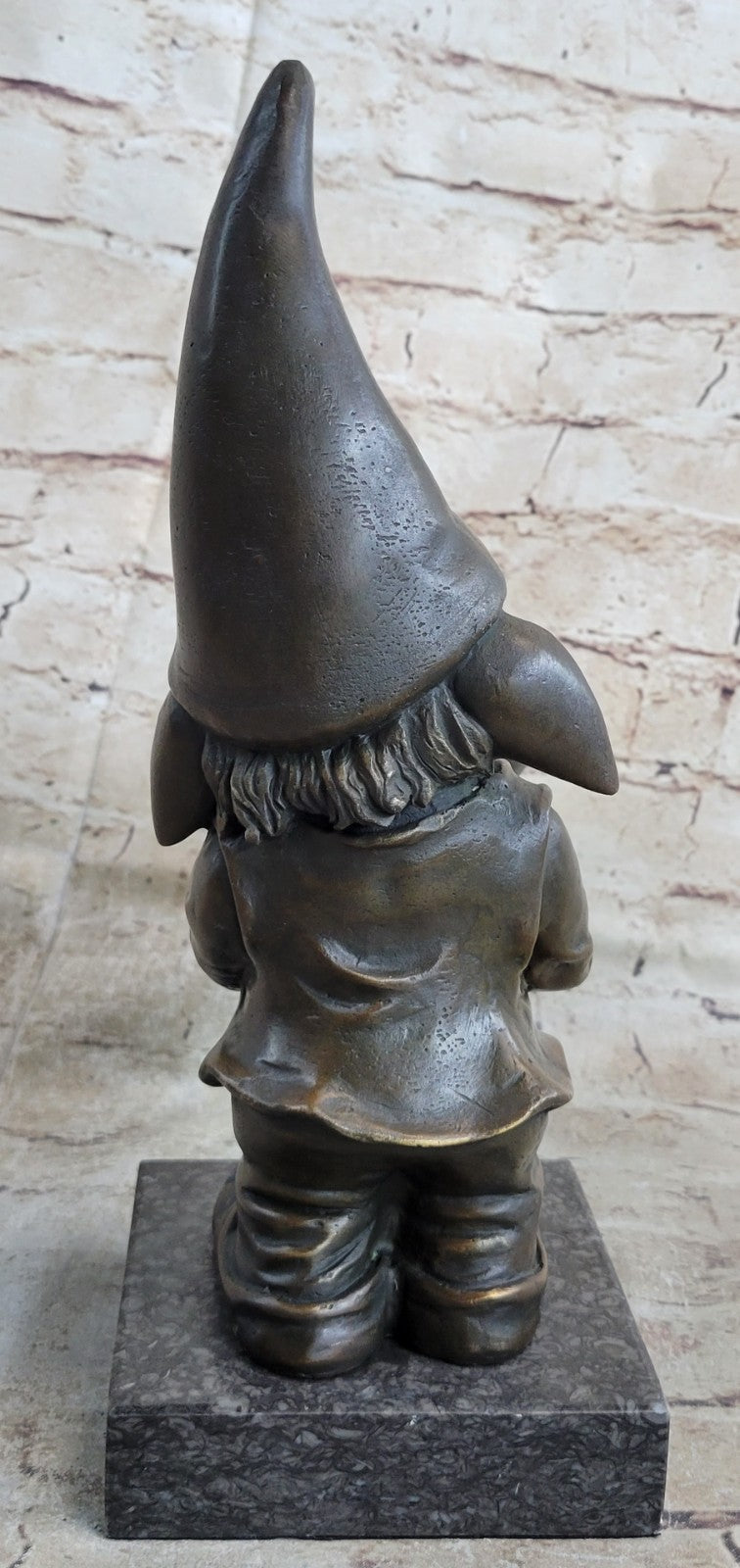 Handcrafted Detailed Signed Gnomes Made by Lost wax Method Bronze Statue GIFT