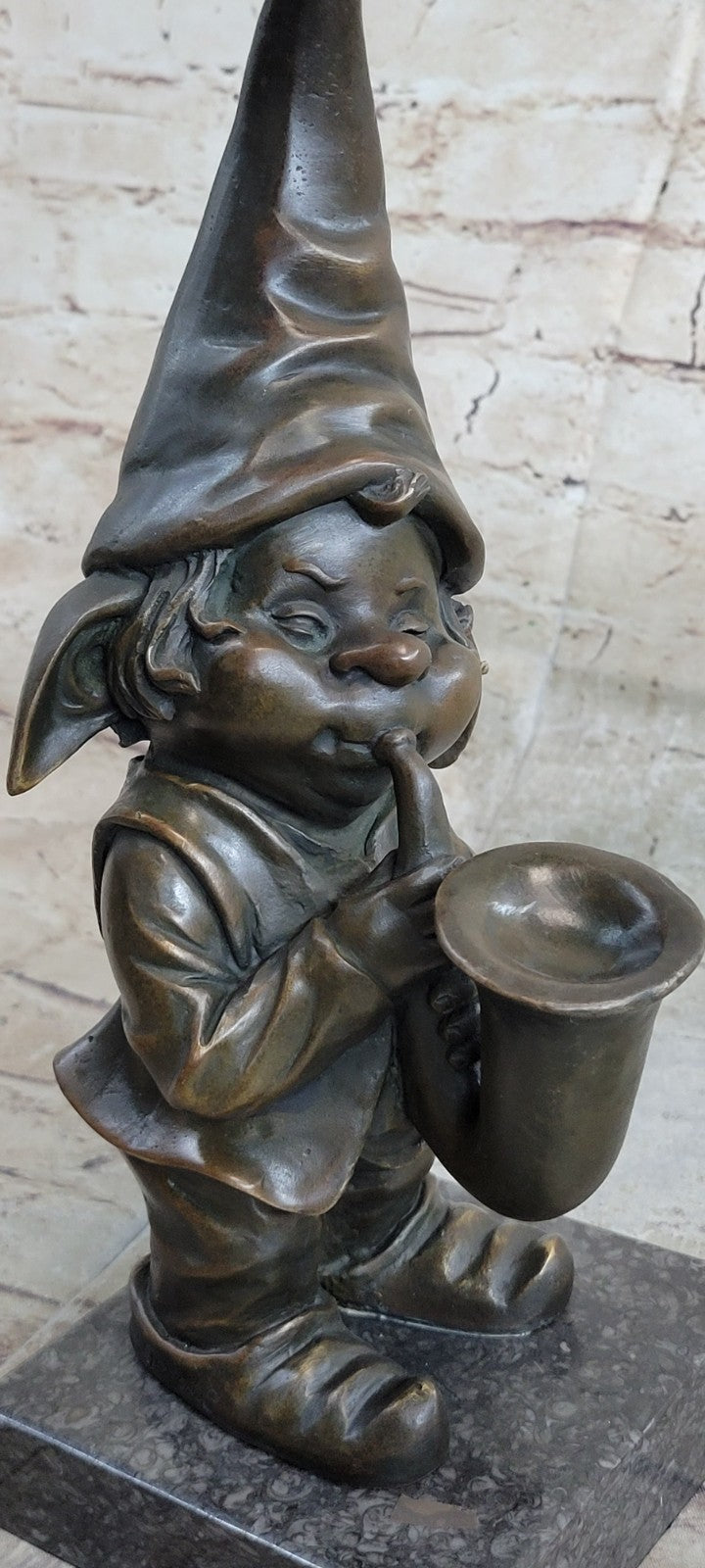 Handcrafted Detailed Signed Gnomes Made by Lost wax Method Bronze Statue GIFT