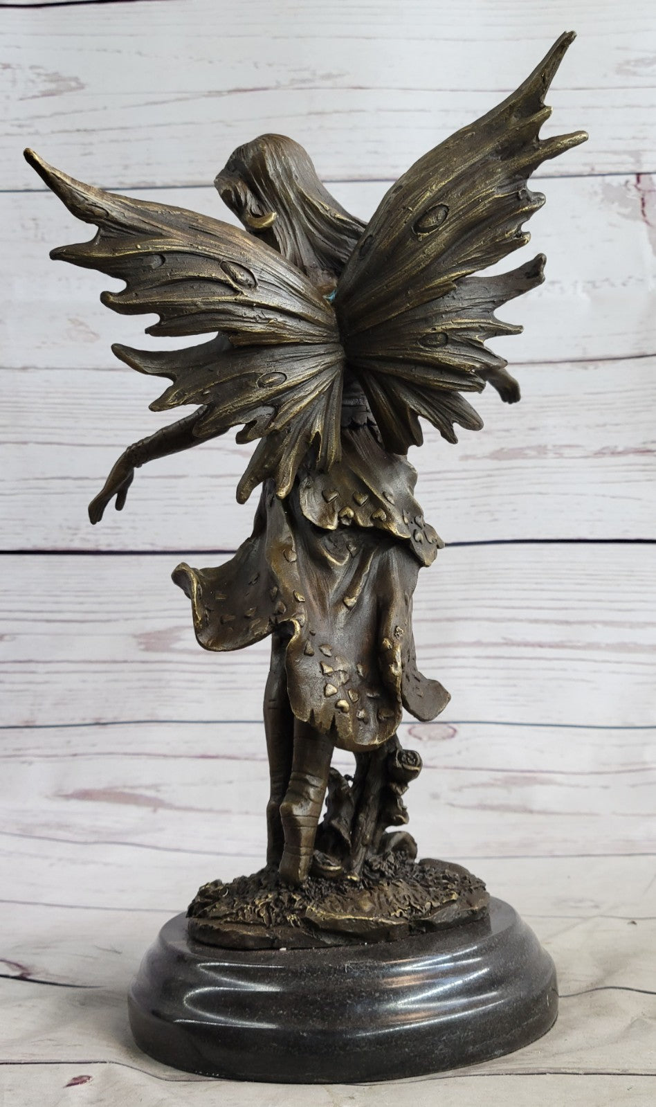 Art Deco Original Vitaleh Fairy Bronze Sculpture Valentine Gift Present Sale