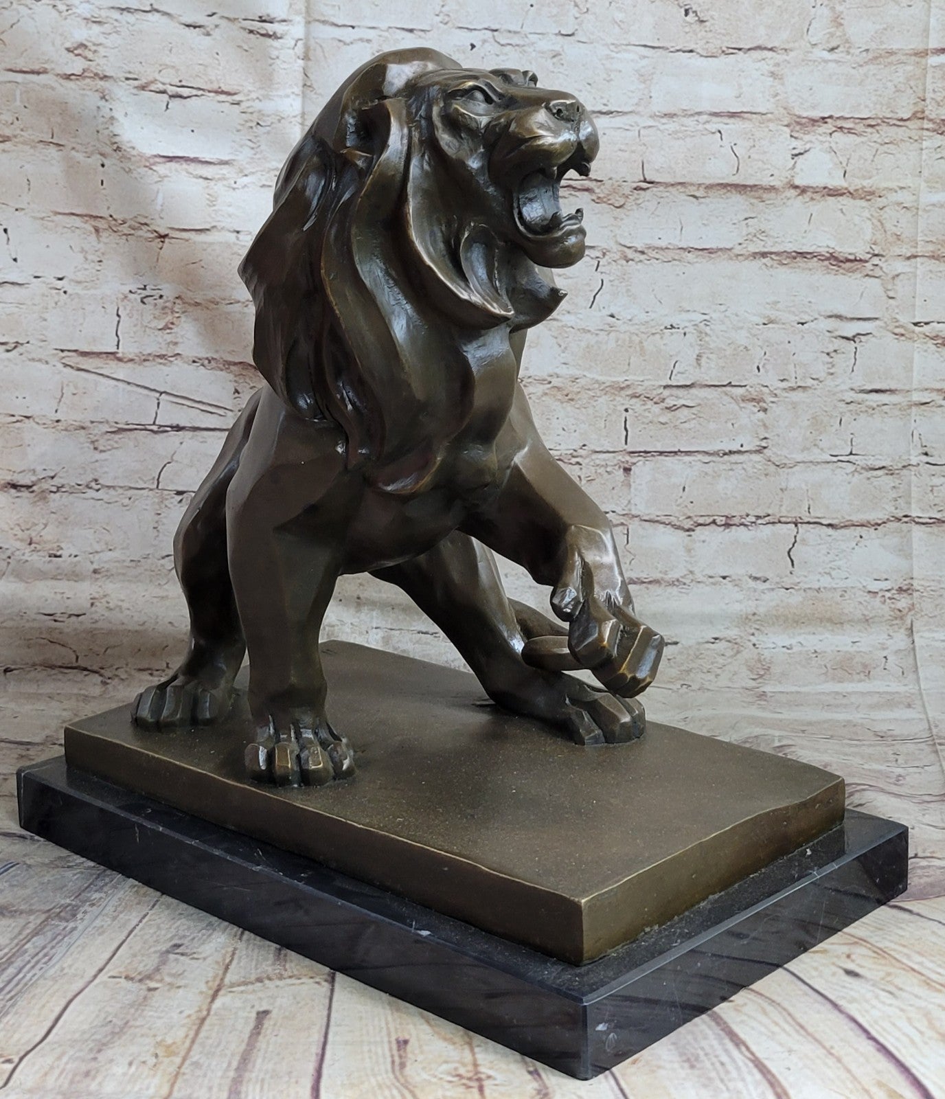 Bronze Lion Statue Antique Lion Sculpture Real Bronze Casting Statues