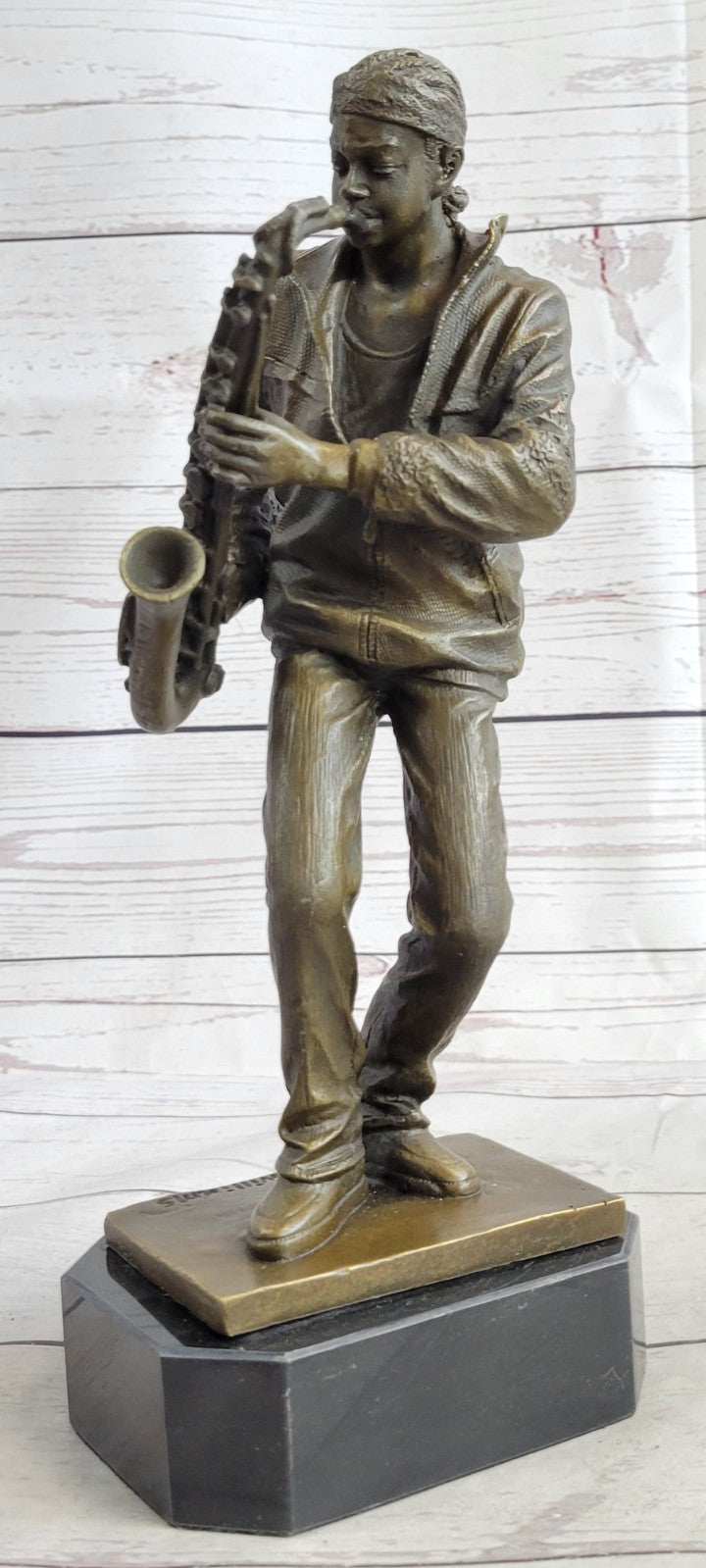 Bronze Sculpture Signed Original American artist Williams Home Office Decoration