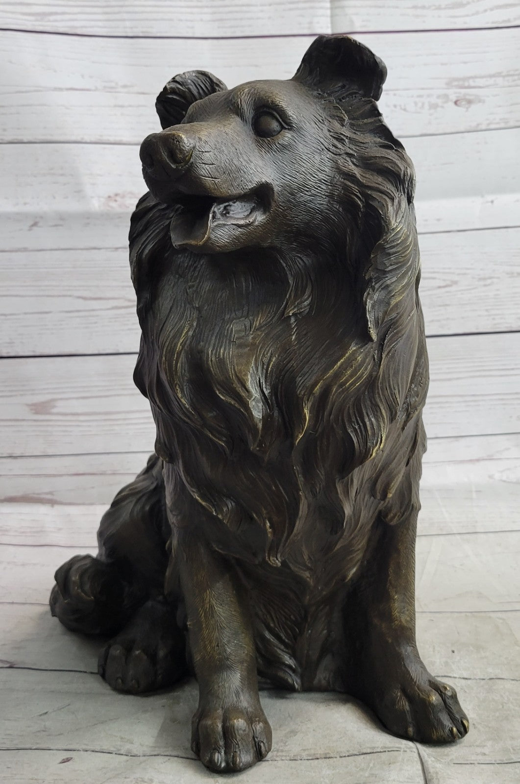 Signed Original Williams Lassie Hot Cast Bronze Masterpiece Yard/Garden Decor