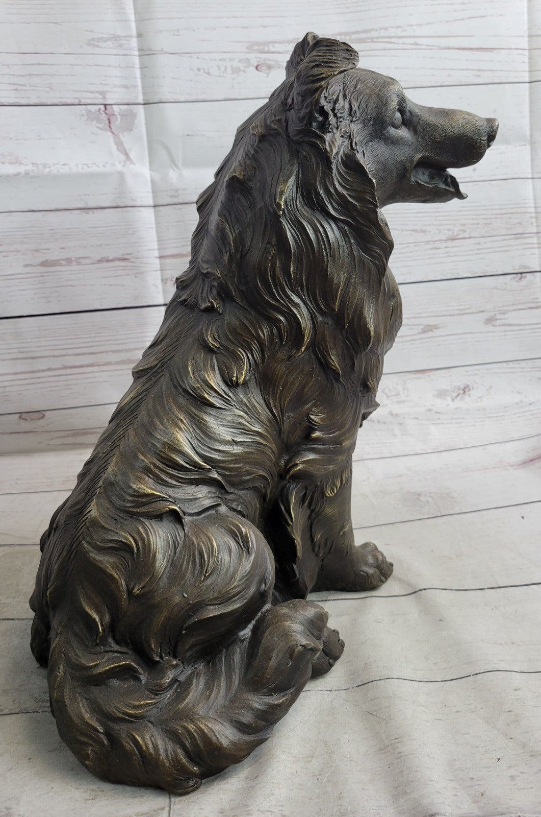 Signed Original Williams Lassie Hot Cast Bronze Masterpiece Yard/Garden Decor