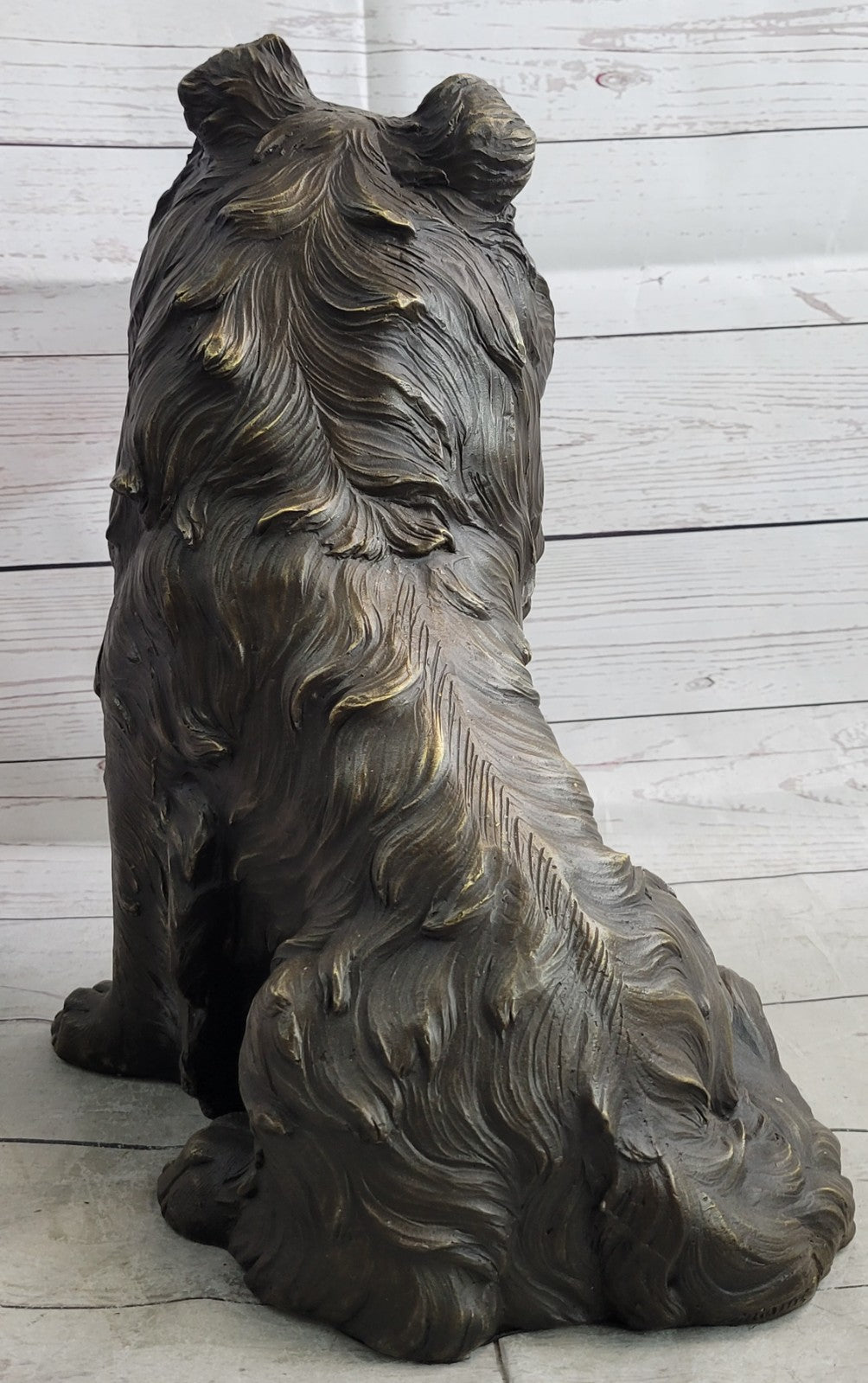 Signed Original Williams Lassie Hot Cast Bronze Masterpiece Yard/Garden Decor