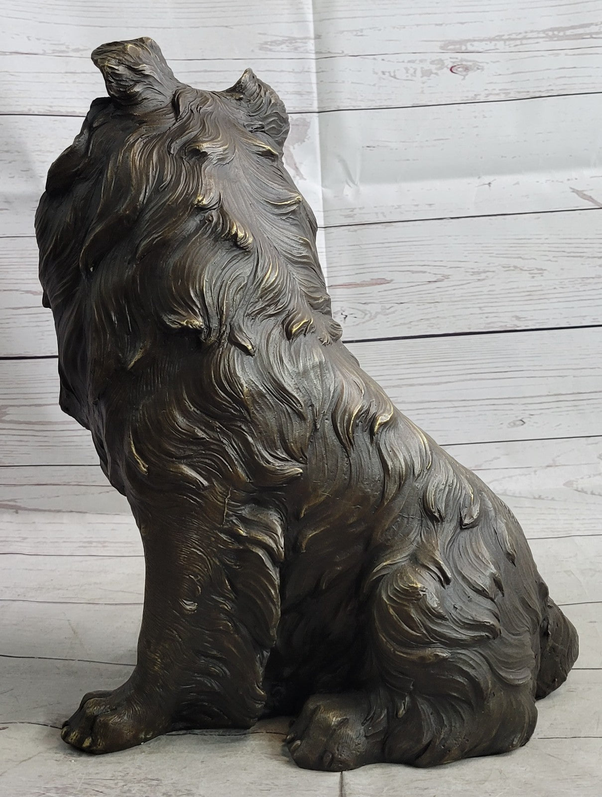 Signed Original Williams Lassie Hot Cast Bronze Masterpiece Yard/Garden Decor