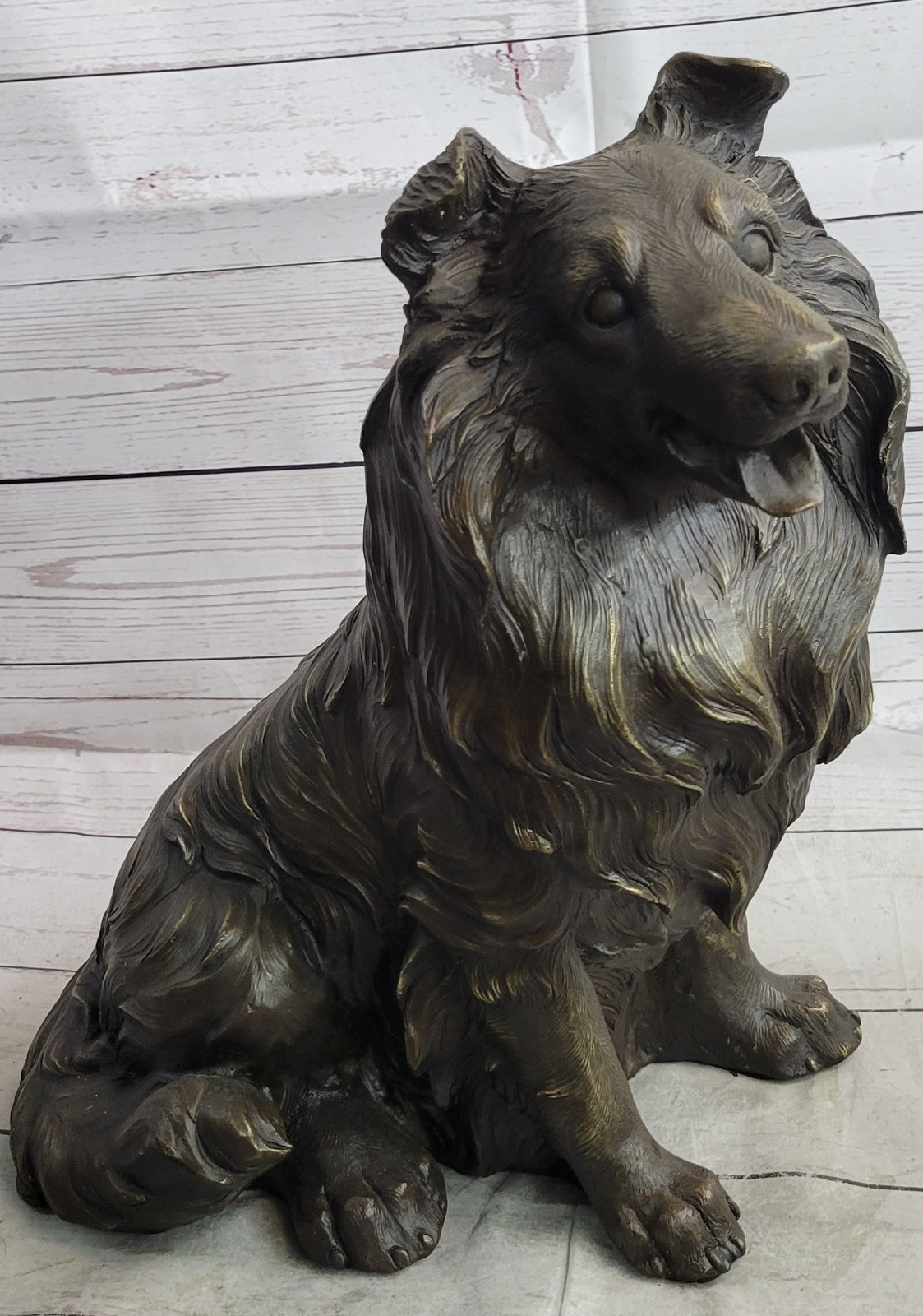 Signed Original Williams Lassie Hot Cast Bronze Masterpiece Yard/Garden Decor