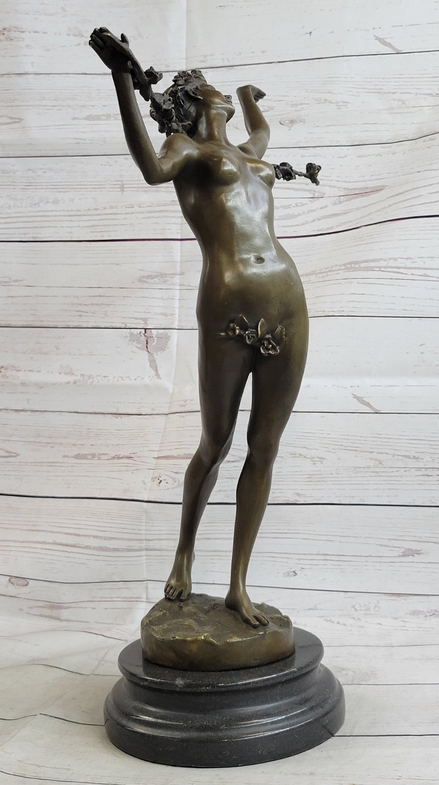 Art Deco Original Vitaleh Nude Dancer Hot Cast Museum Quality Artwork Figurine