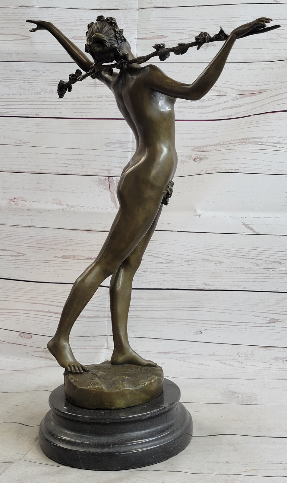 Art Deco Original Vitaleh Nude Dancer Hot Cast Museum Quality Artwork Figurine