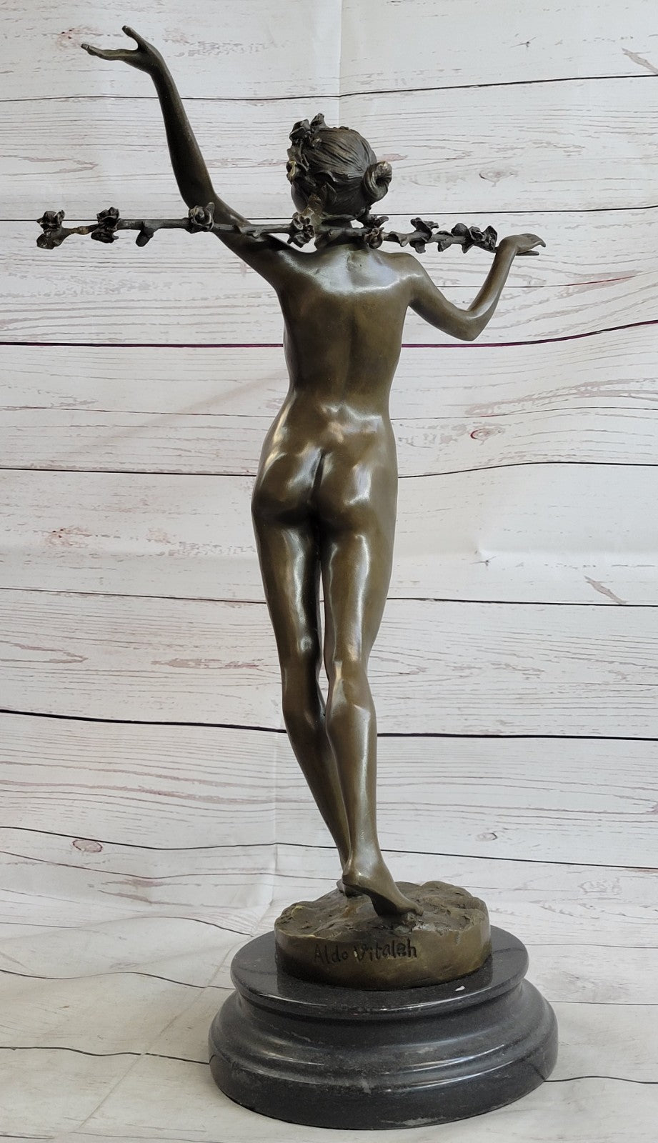 Art Deco Original Vitaleh Nude Dancer Hot Cast Museum Quality Artwork Figurine