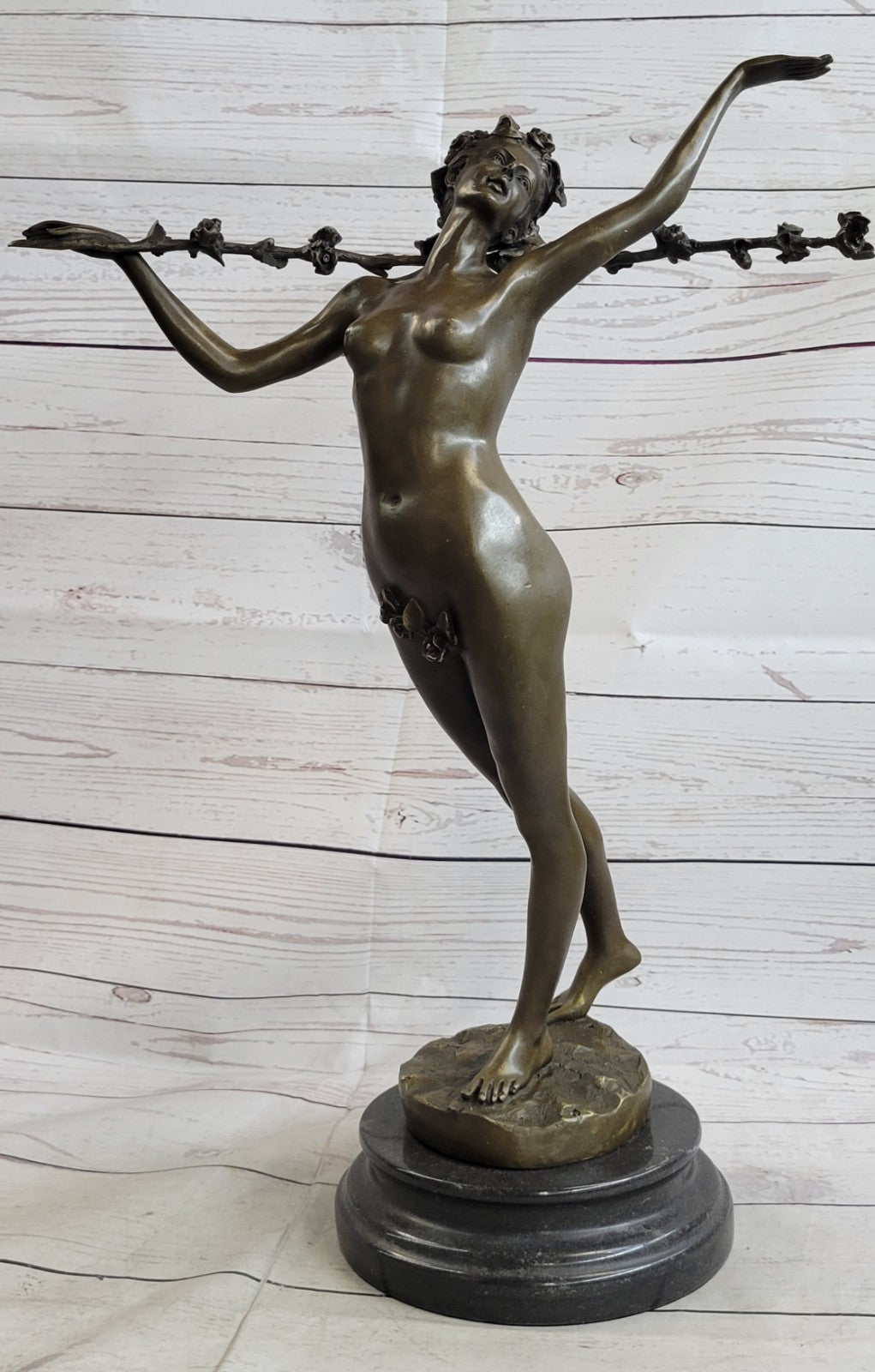 Art Deco Original Vitaleh Nude Dancer Hot Cast Museum Quality Artwork Figurine