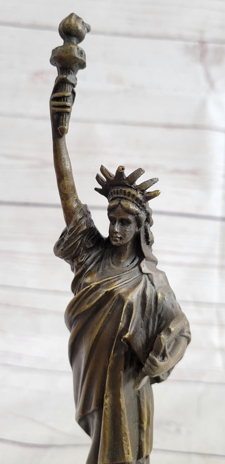 Hot Cast Statue of Liberty Solid Bronze Sculpture Home/Office/Shop Decoration