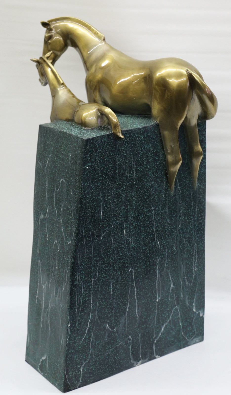 Lazy Day of Summer By Miguel Lopez Large Horse and Colt Bronze Sculpture Statue