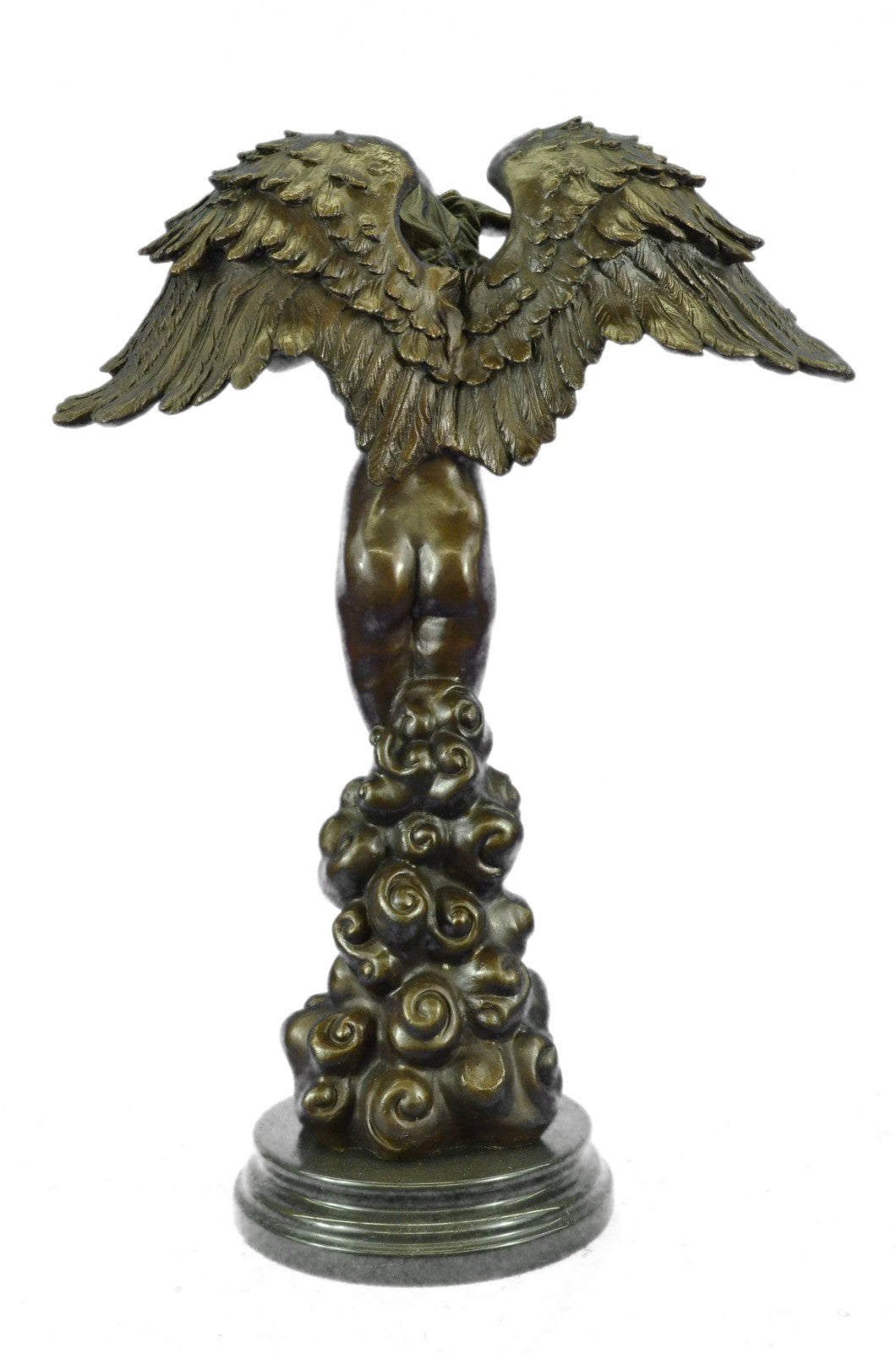 Mythical Extra Large Nude Female Angel Bronze Sculpture Classic Artwork Figure