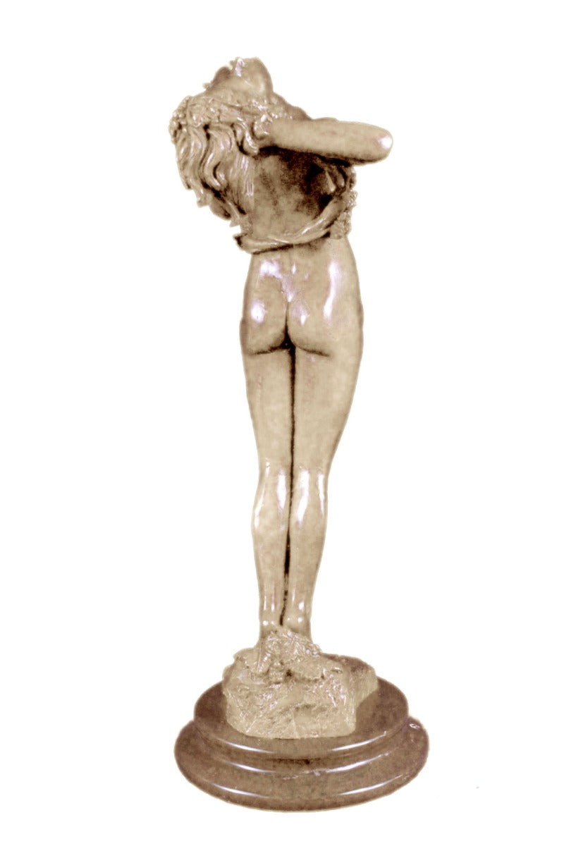 Handcrafted bronze sculpture SALE Vitalis By Vine With Woman Nude Cast Hot