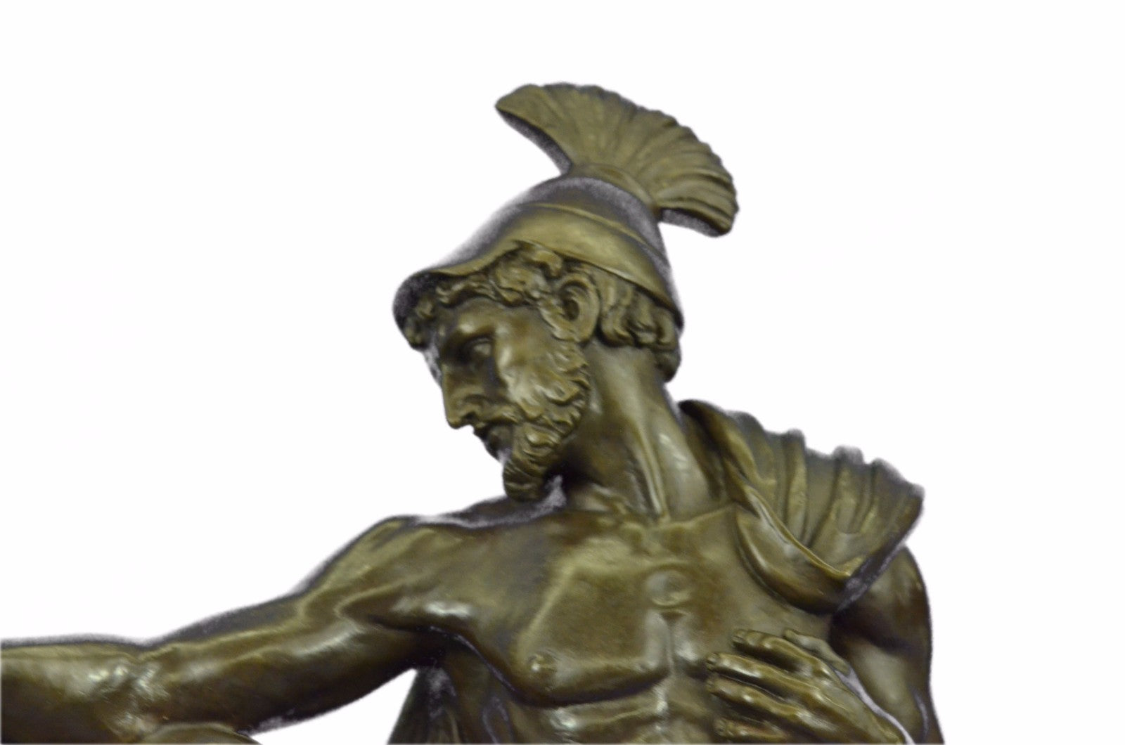 Bronze Statue Marble Roman Soldier Spartan Warrior sculpture figurine figure Art