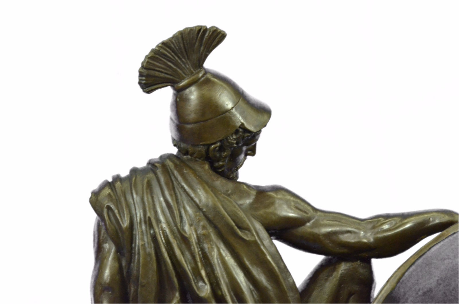 Bronze Statue Marble Roman Soldier Spartan Warrior sculpture figurine figure Art