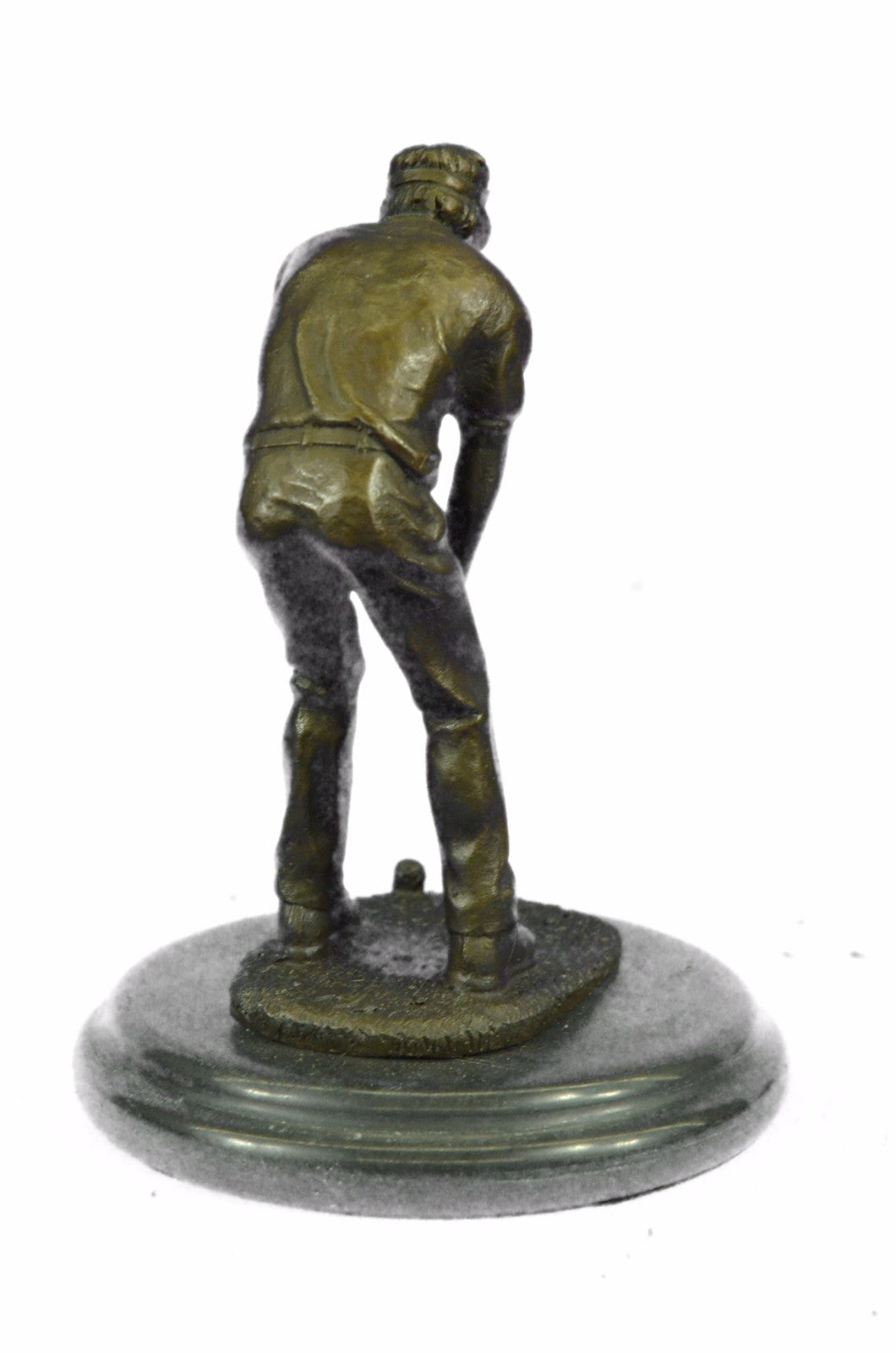 Bobby Jones Classic Golfer Art Bronze Marble Statue Golf Club Pro Shop Sculpture