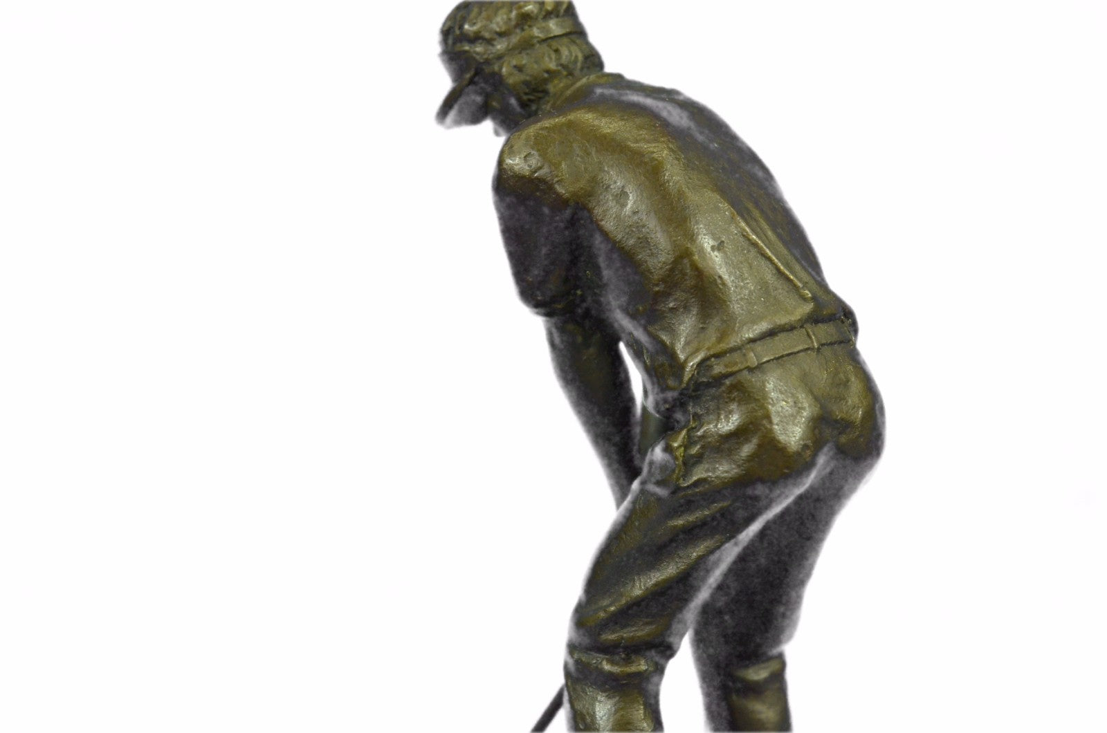 Bobby Jones Classic Golfer Art Bronze Marble Statue Golf Club Pro Shop Sculpture