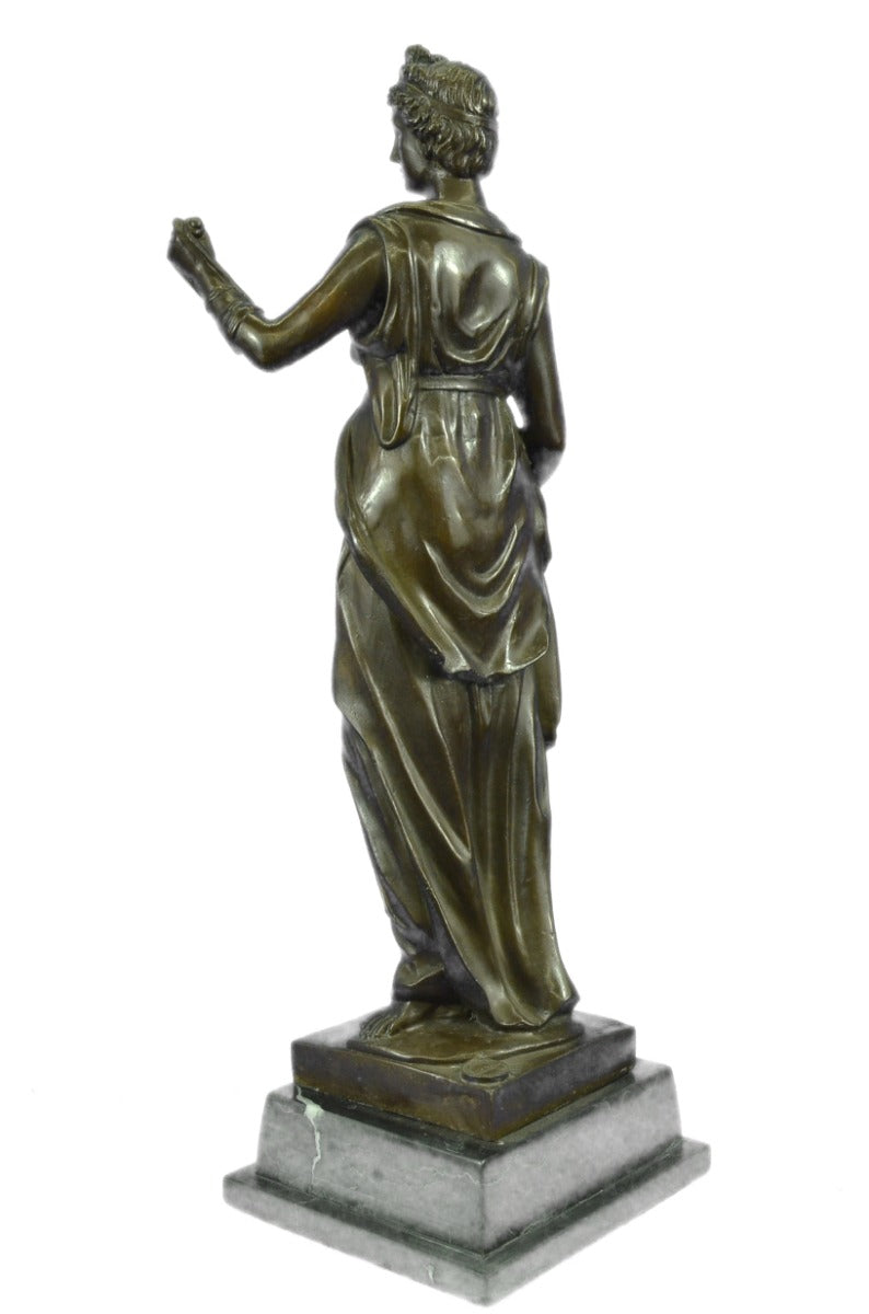 Signed Original Roman/Greek Mythology Goddess Bronze Sculpture Marble Base Sale