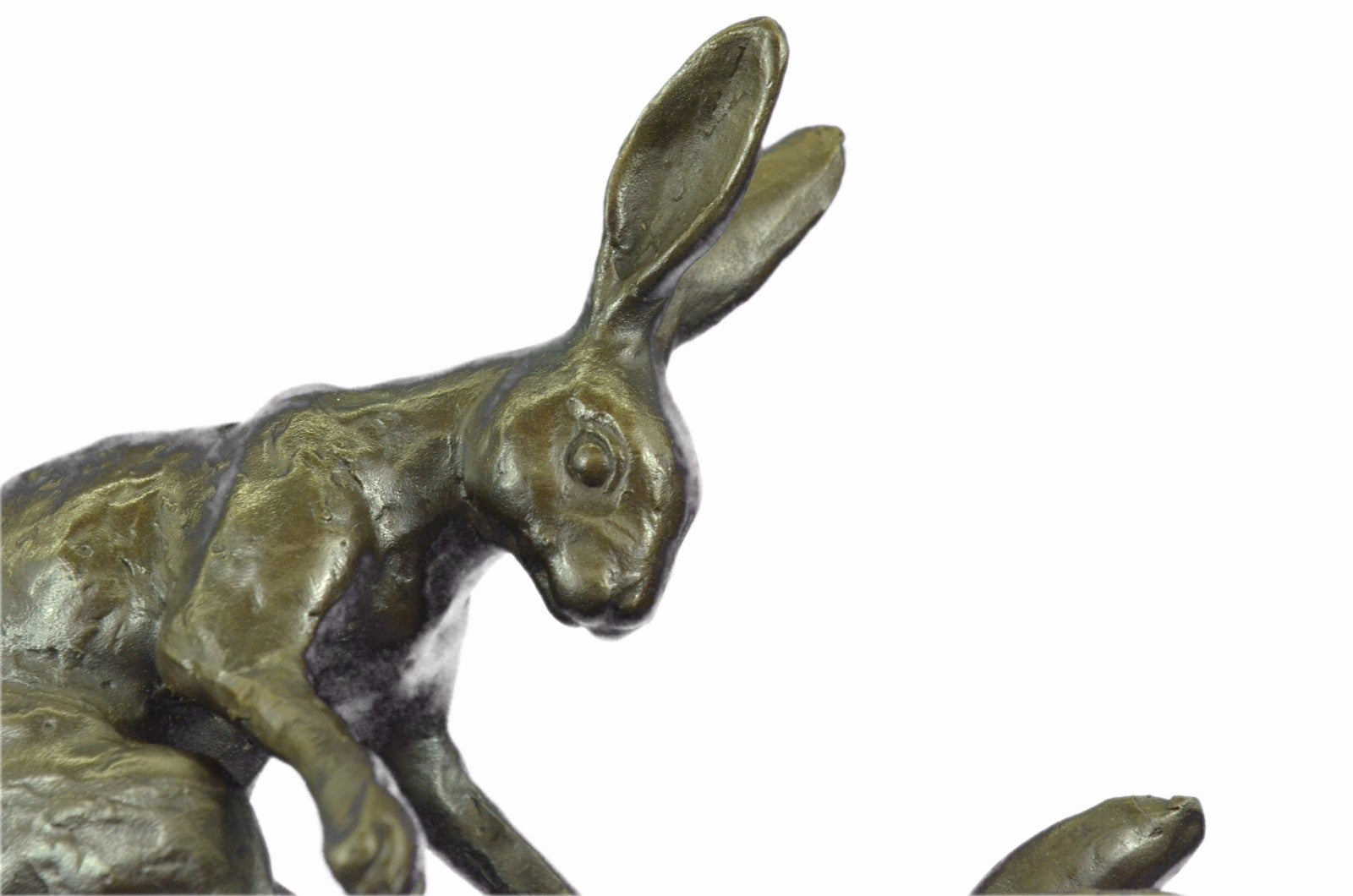 Art Deco Vienna Bronze Boxing Hares Sculpture Marble Base Figurine Figure Deal