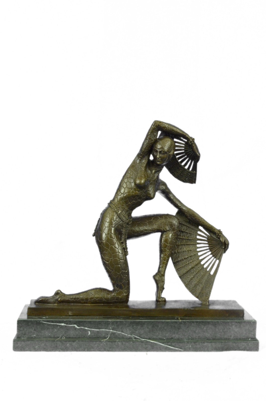 Bronze Sculpture Hand Made by Lost Wax Chiparus Listed Famous Artist Statue