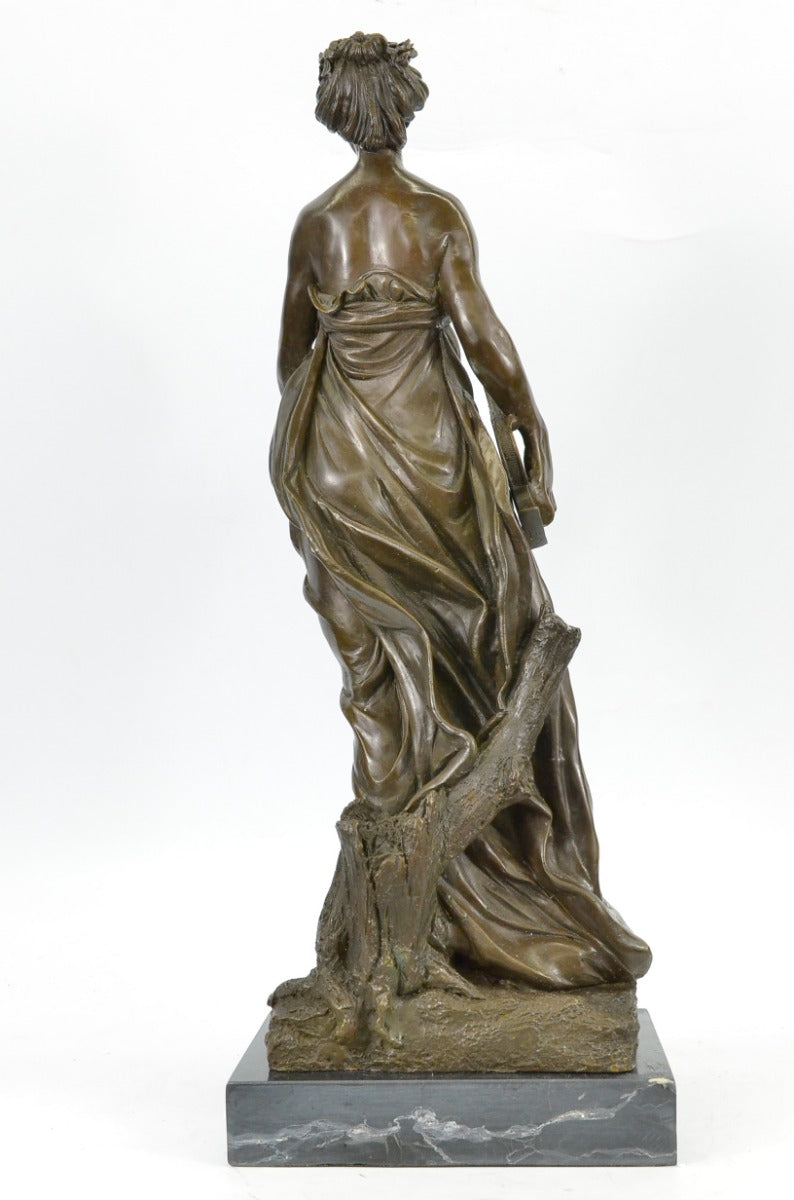 Handcrafted bronze sculpture SALE Classic Woman Nude Marble Elegant Nouveau Art