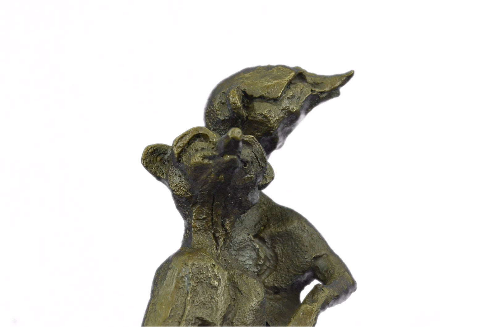 Art Deco Hand Made Mother and Father and Child Meerkat Bronze Sculpture Sale