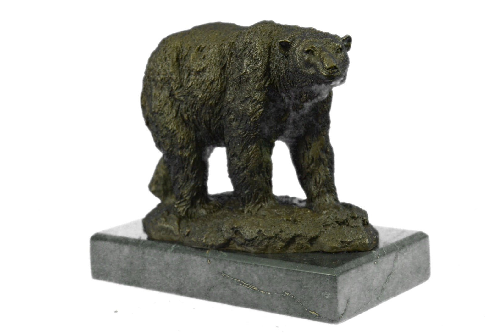 Bronze decor collectible sculpture Art Deco Original Milo Polar Bear Eskimo Wild