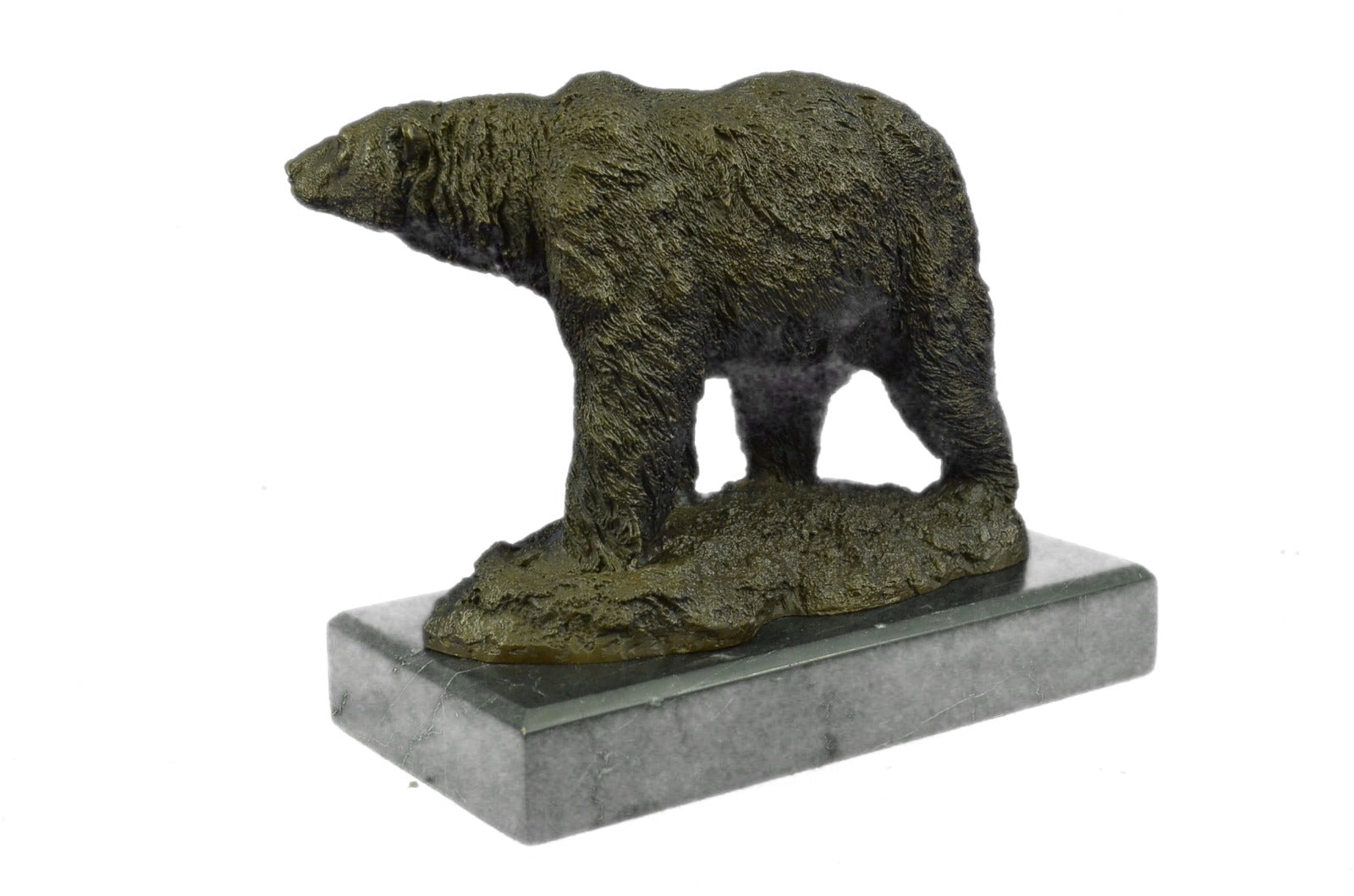 Bronze decor collectible sculpture Art Deco Original Milo Polar Bear Eskimo Wild