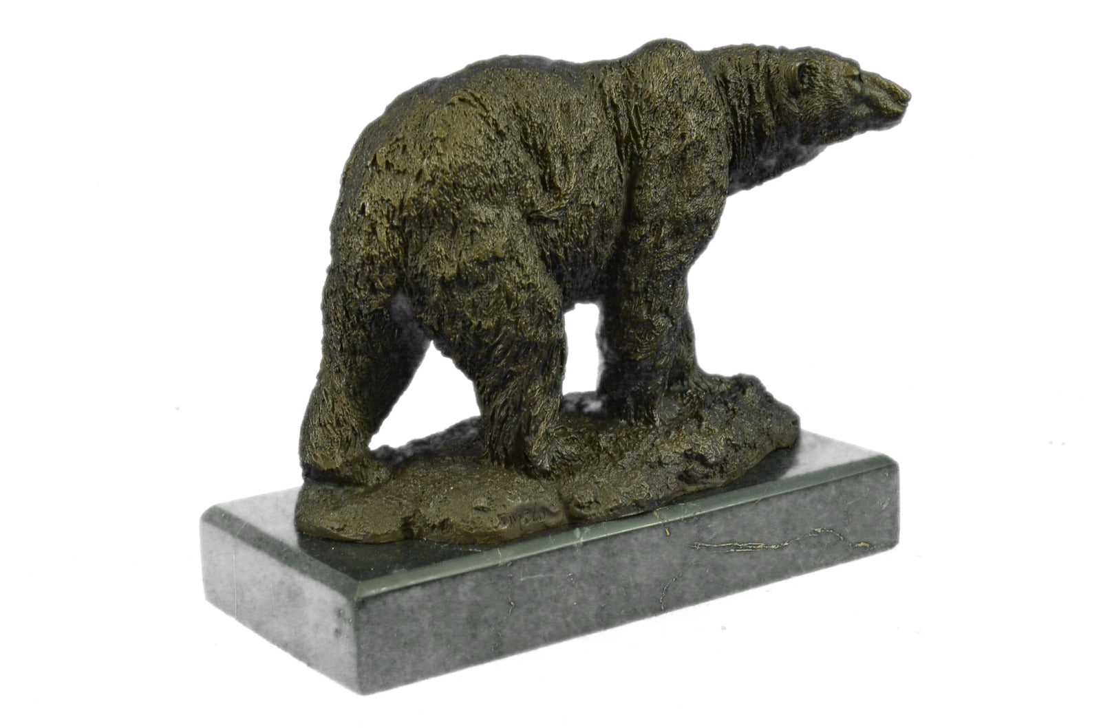 Bronze decor collectible sculpture Art Deco Original Milo Polar Bear Eskimo Wild