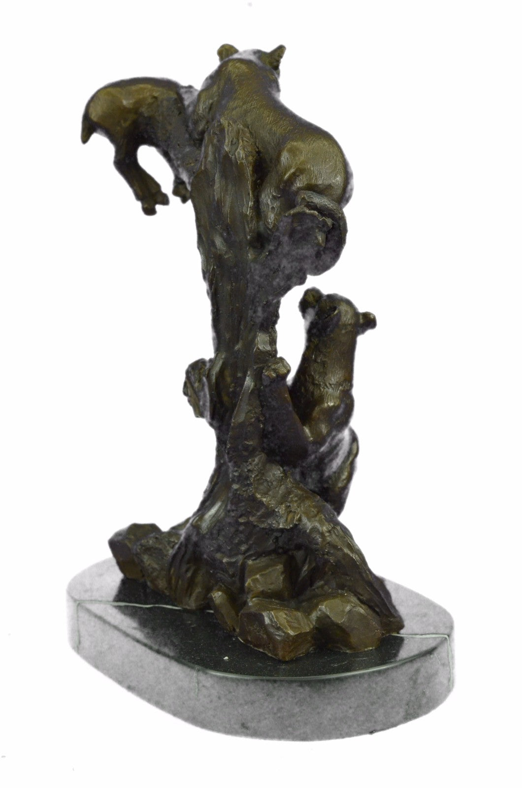 Art Deco Wildlife Bronze Sculpture Mountain Lion with Prey Bronze Sculpture Sale