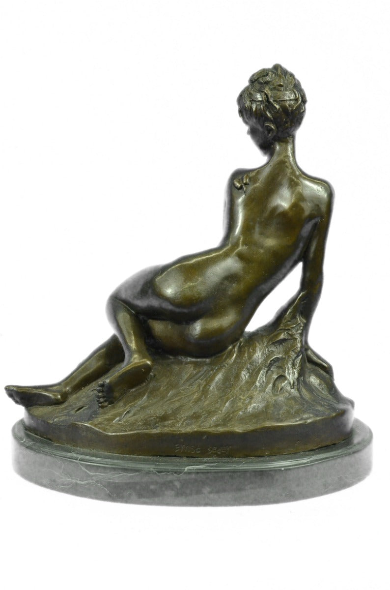 Art Deco Nude Female Bronze Classic Artwork Sculpture Hot Cast Statue