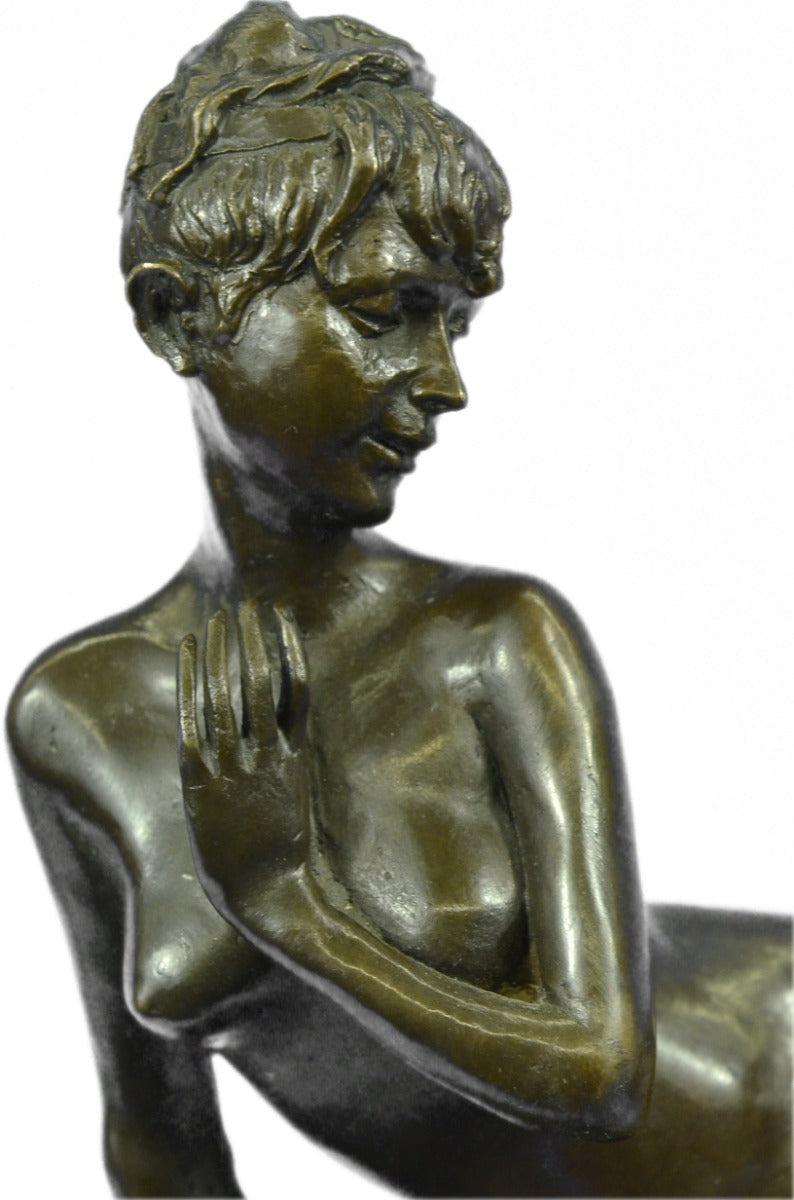 Art Deco Nude Female Bronze Classic Artwork Sculpture Hot Cast Statue