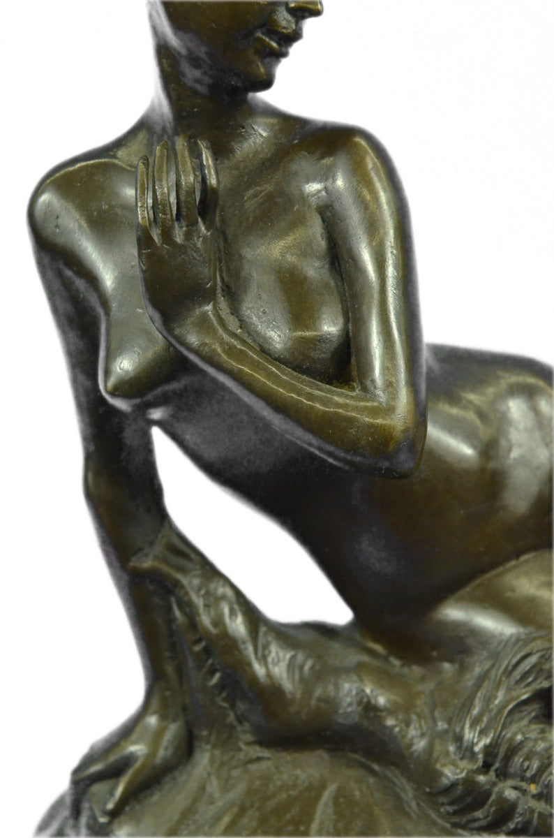 Art Deco Nude Female Bronze Classic Artwork Sculpture Hot Cast Statue