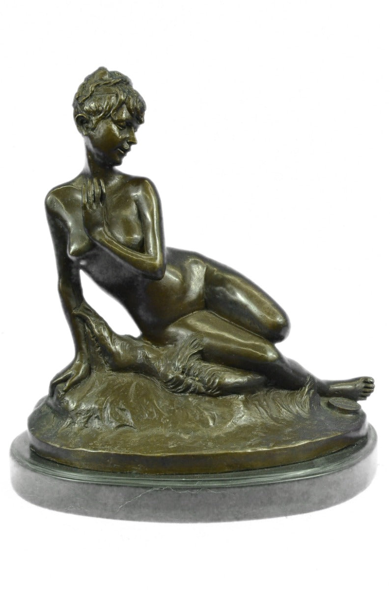 Art Deco Nude Female Bronze Classic Artwork Sculpture Hot Cast Statue