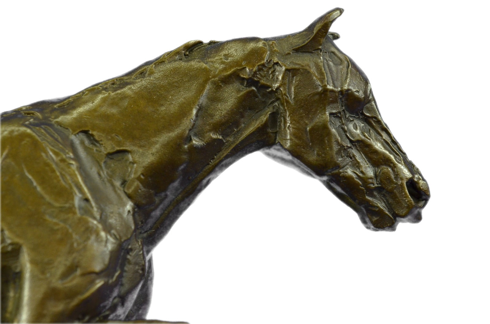 Classic pure Bronze Marble Statue Abstract Horse Gift sculpture Figurine Figure