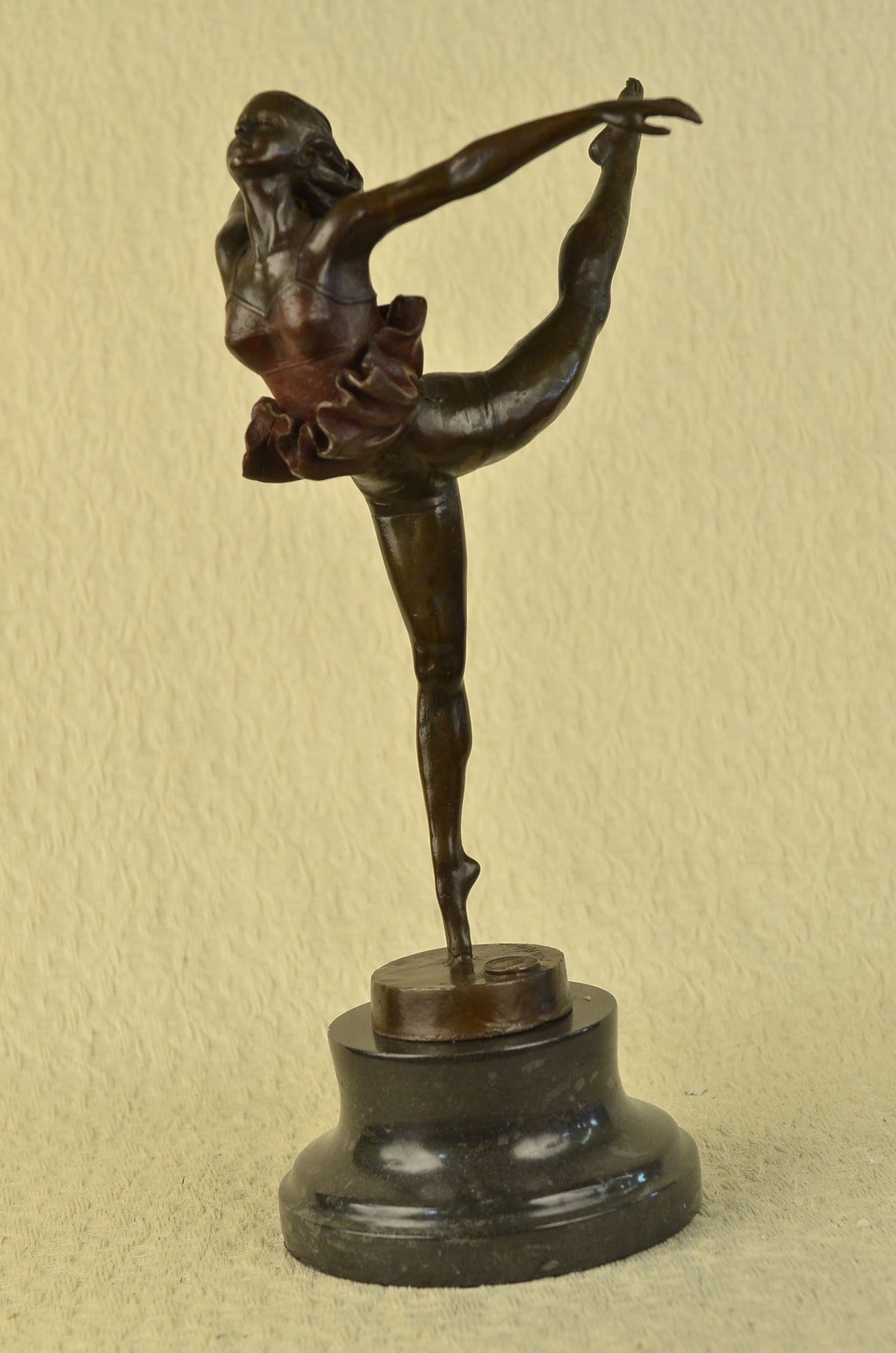 BEAUTIFUL LARGE BALLERINA BRONZE STATUE SCULPTURE FIGURE DANCER PRIMA - LOST WAX