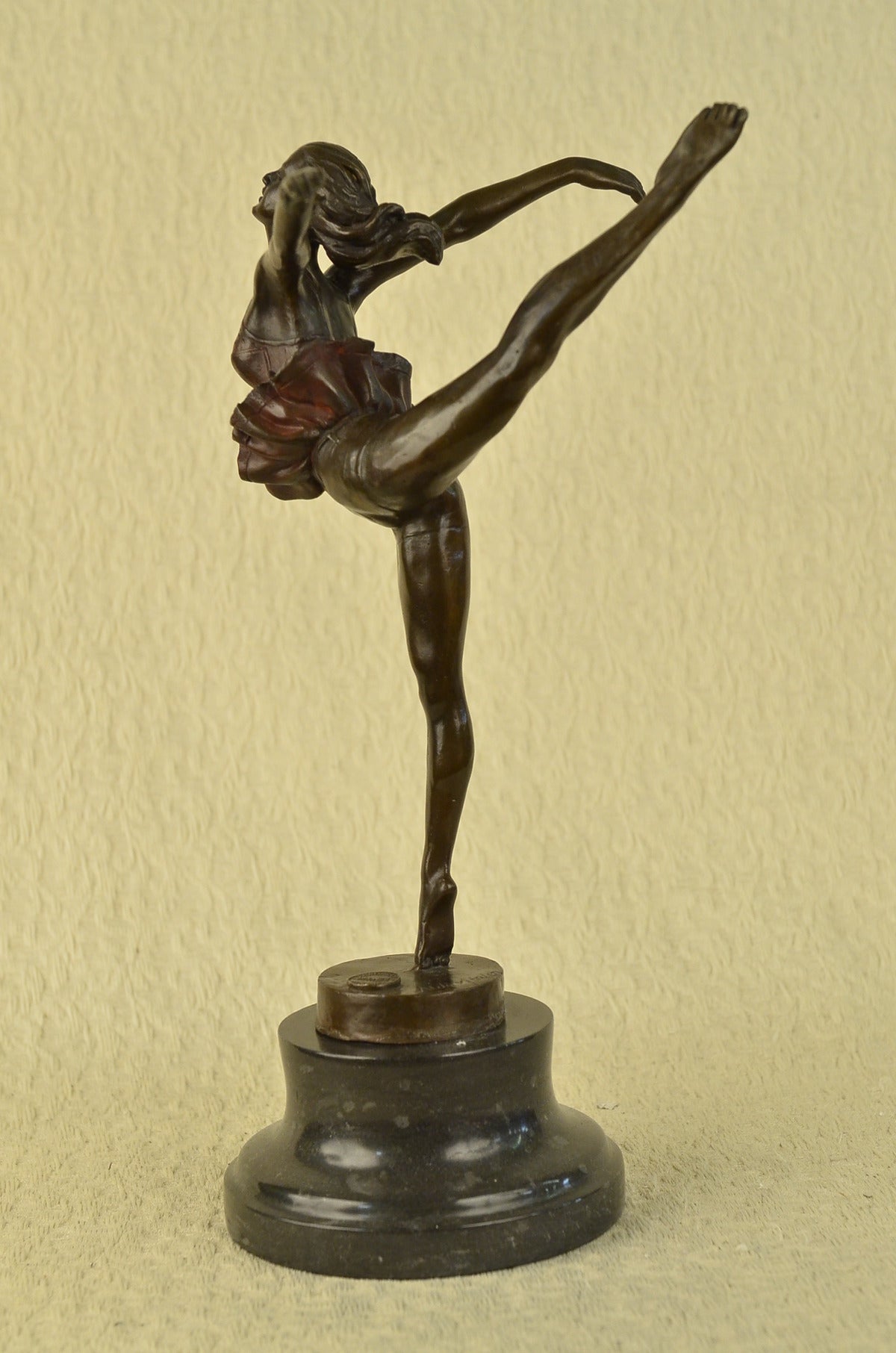 BEAUTIFUL LARGE BALLERINA BRONZE STATUE SCULPTURE FIGURE DANCER PRIMA - LOST WAX