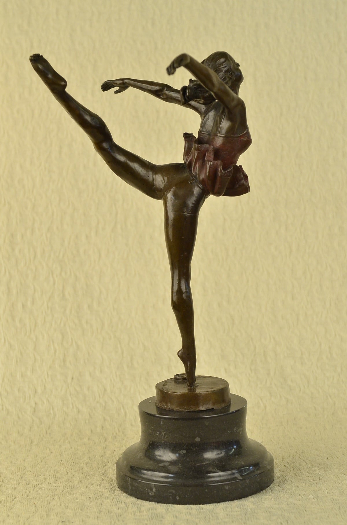 BEAUTIFUL LARGE BALLERINA BRONZE STATUE SCULPTURE FIGURE DANCER PRIMA - LOST WAX