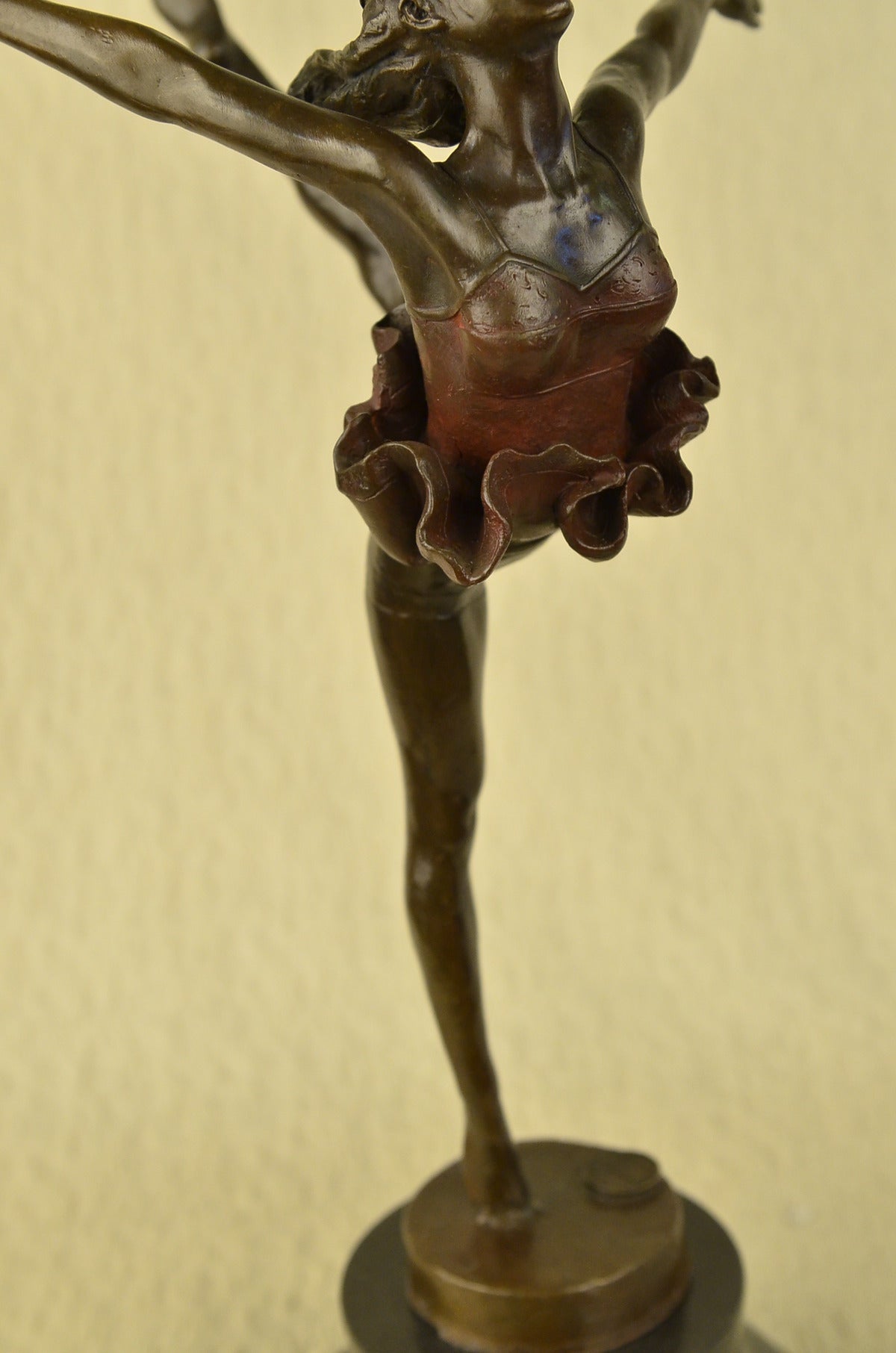 BEAUTIFUL LARGE BALLERINA BRONZE STATUE SCULPTURE FIGURE DANCER PRIMA - LOST WAX