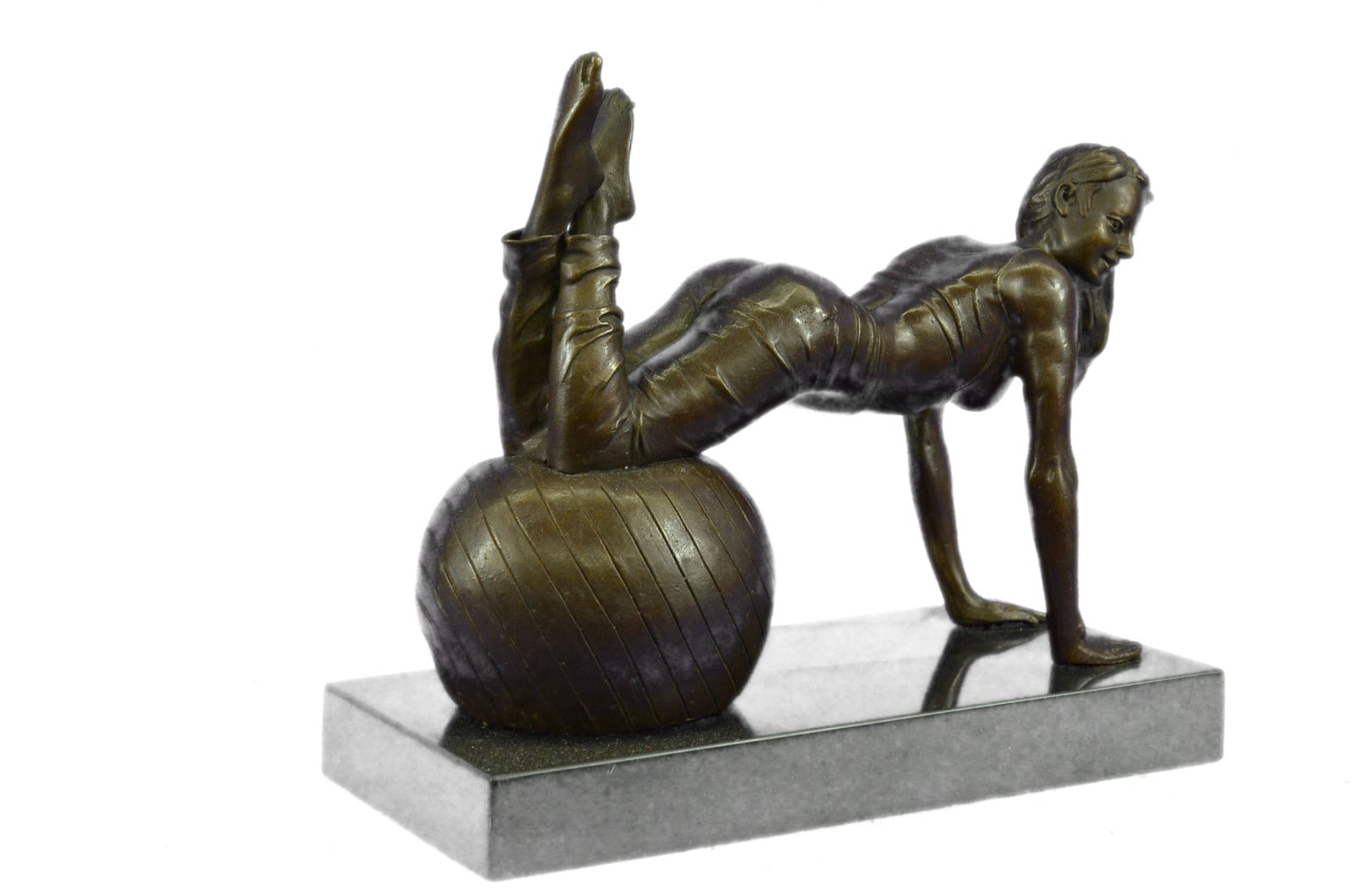 Bronze deco collectible sculpture Erotic Original Aldo Vitaleh Nude Temptress