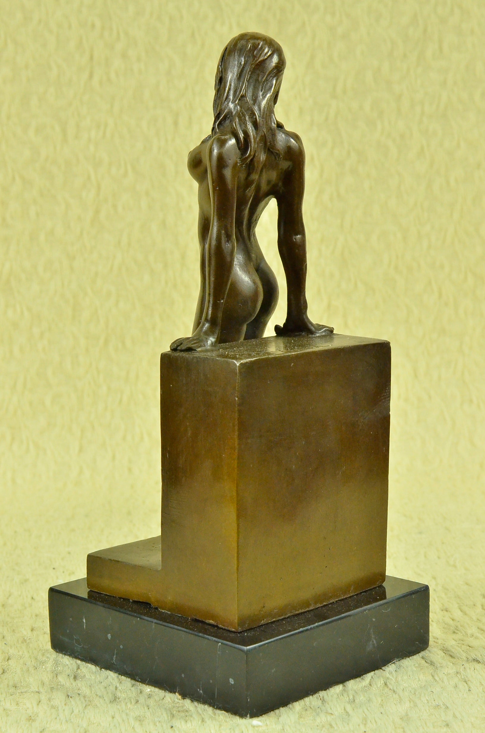 Handcrafted bronze sculpture SALE Art Lady Erotic Naked Nude Vitaleh Original