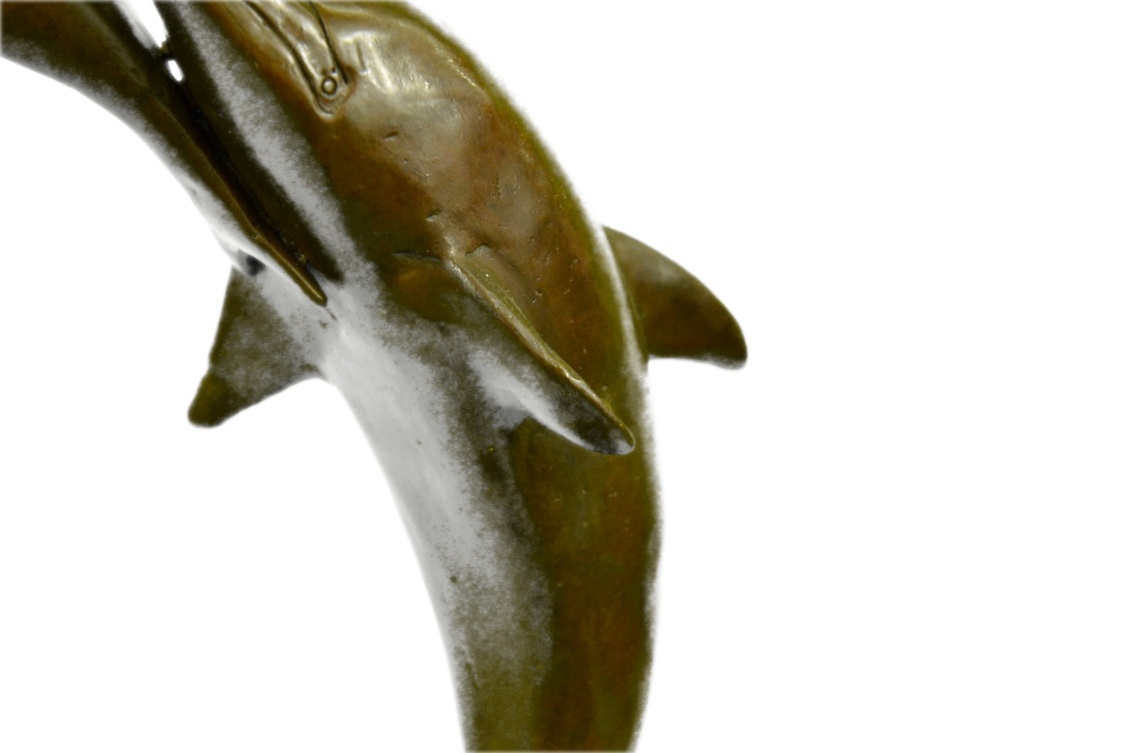 Art Deco two Dolphin Hand Made by Lost Wax Hot Cast Museum Quality Artwork