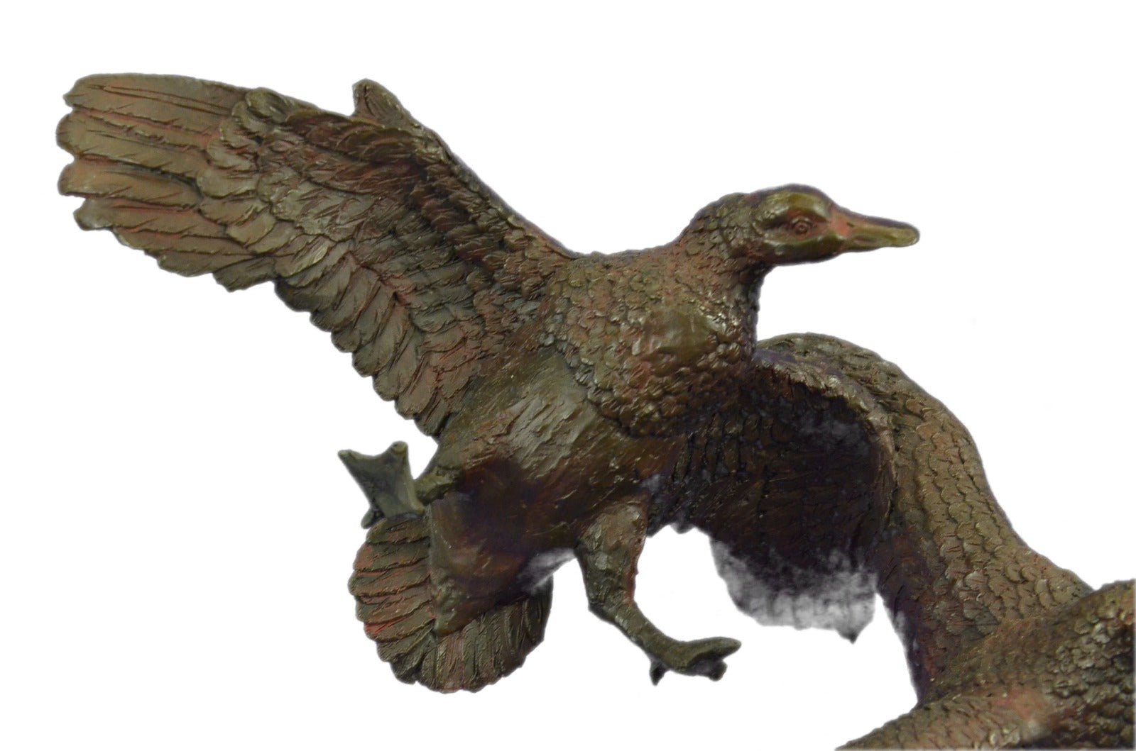 Ducks in Flight Duck Game Hunter Gift Bird Wildlife Gift Bronze Marble Statue