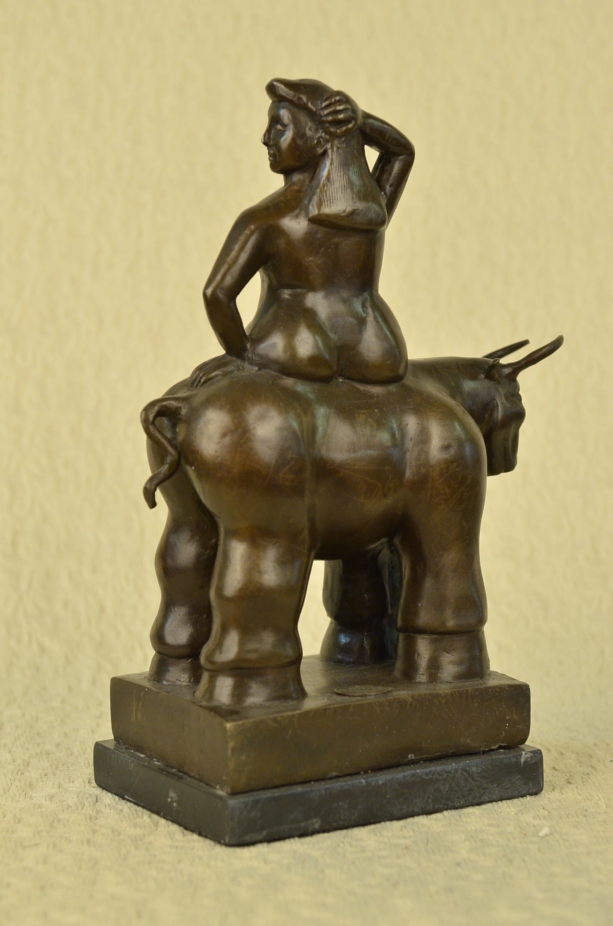 Handcrafted bronze sculpture SALE Gir Nude Century Mid Abstract Botero Fernando