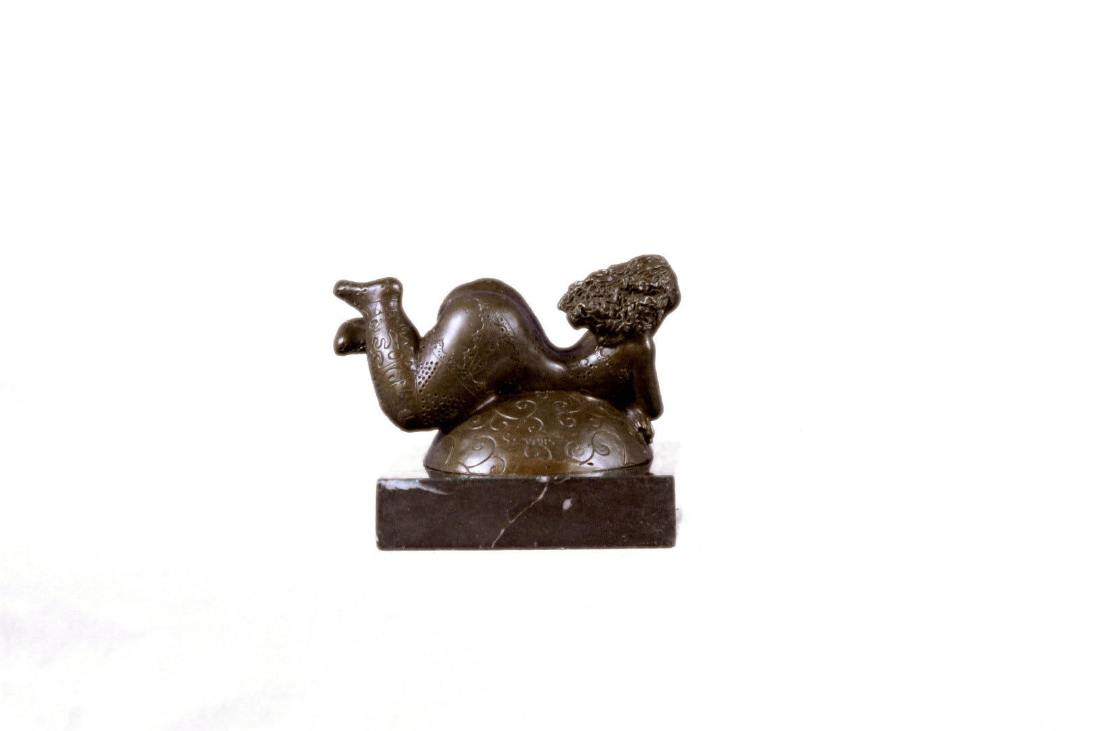 Signed Original a Tribute to Botero Female Bronze Sculpture Statue Figurine